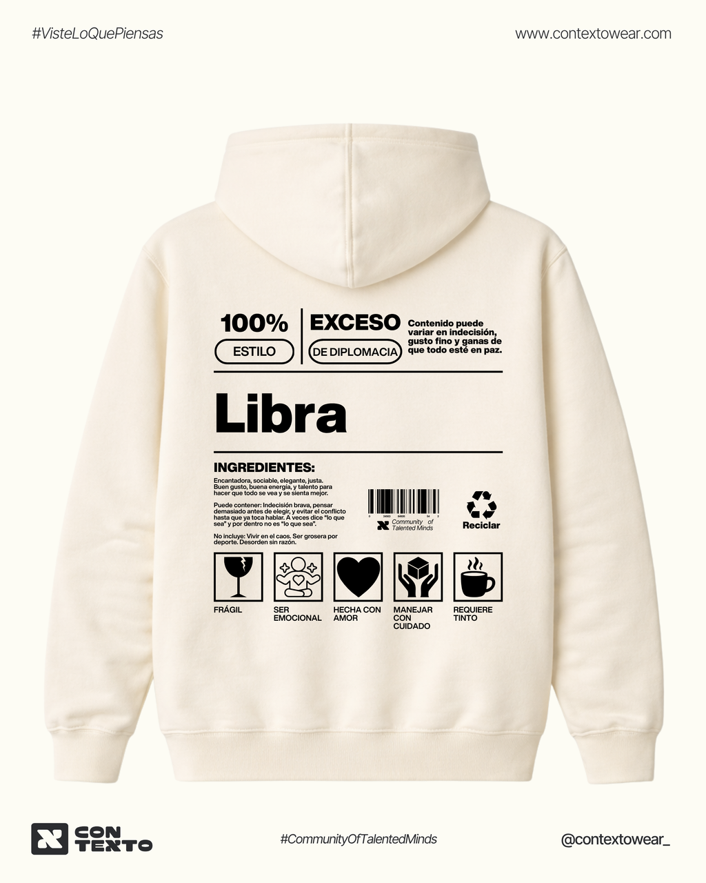Hoodie Libra - Mujer