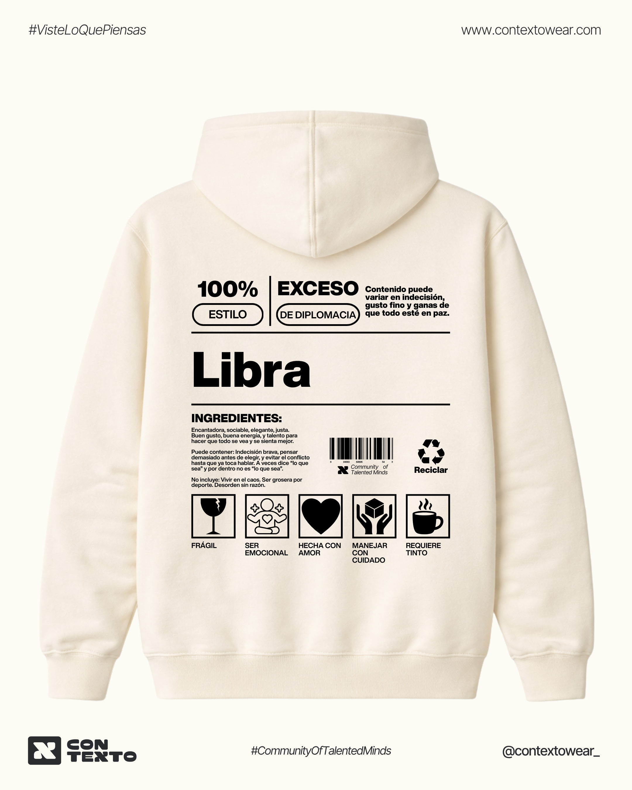 Hoodie Libra - Mujer