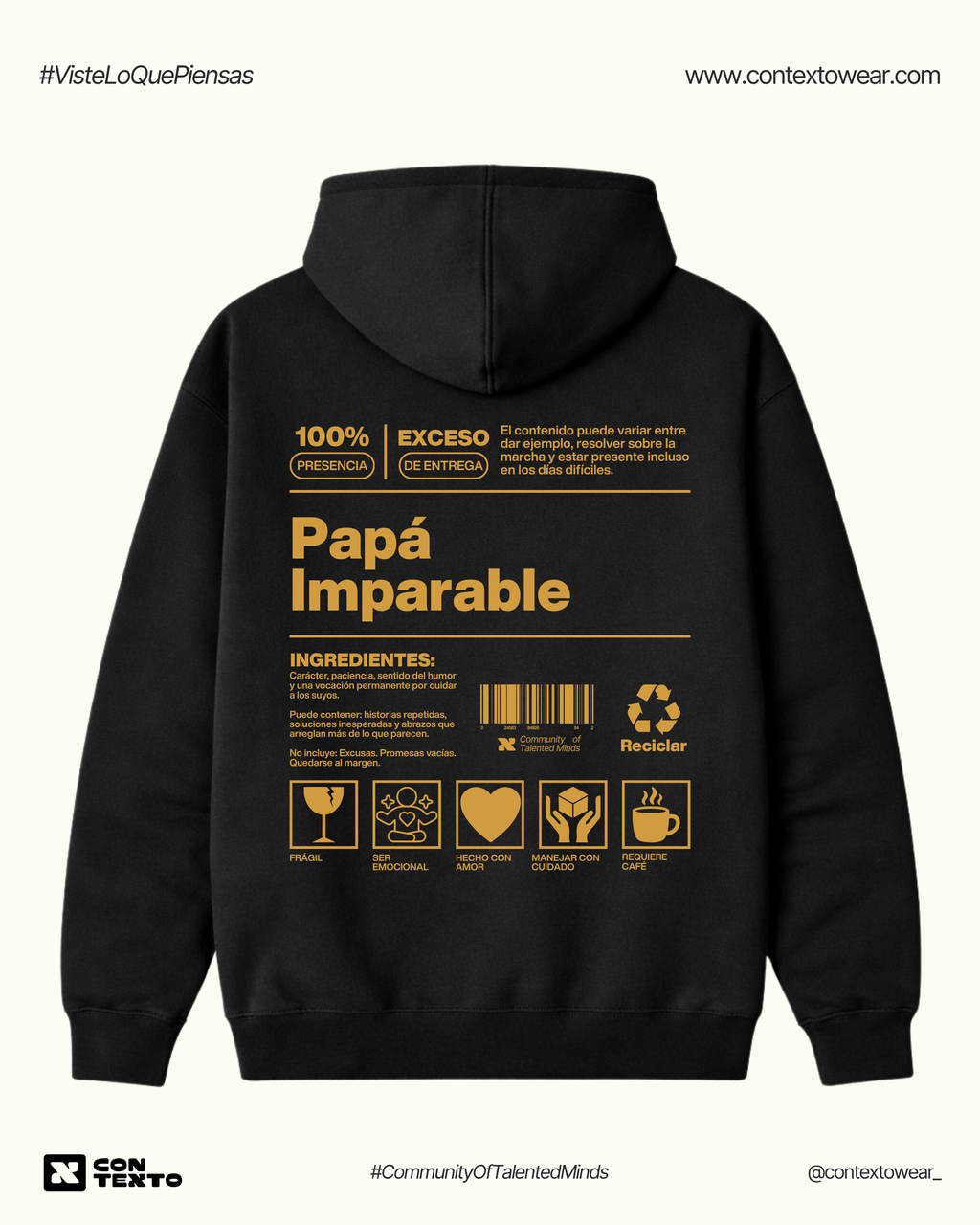 Hoodie Papá Imparable