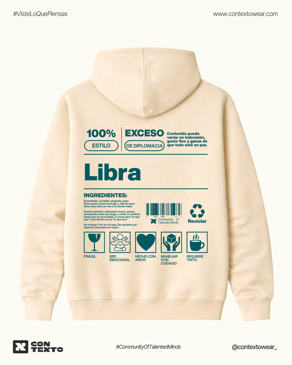 Hoodie Libra - Hombre