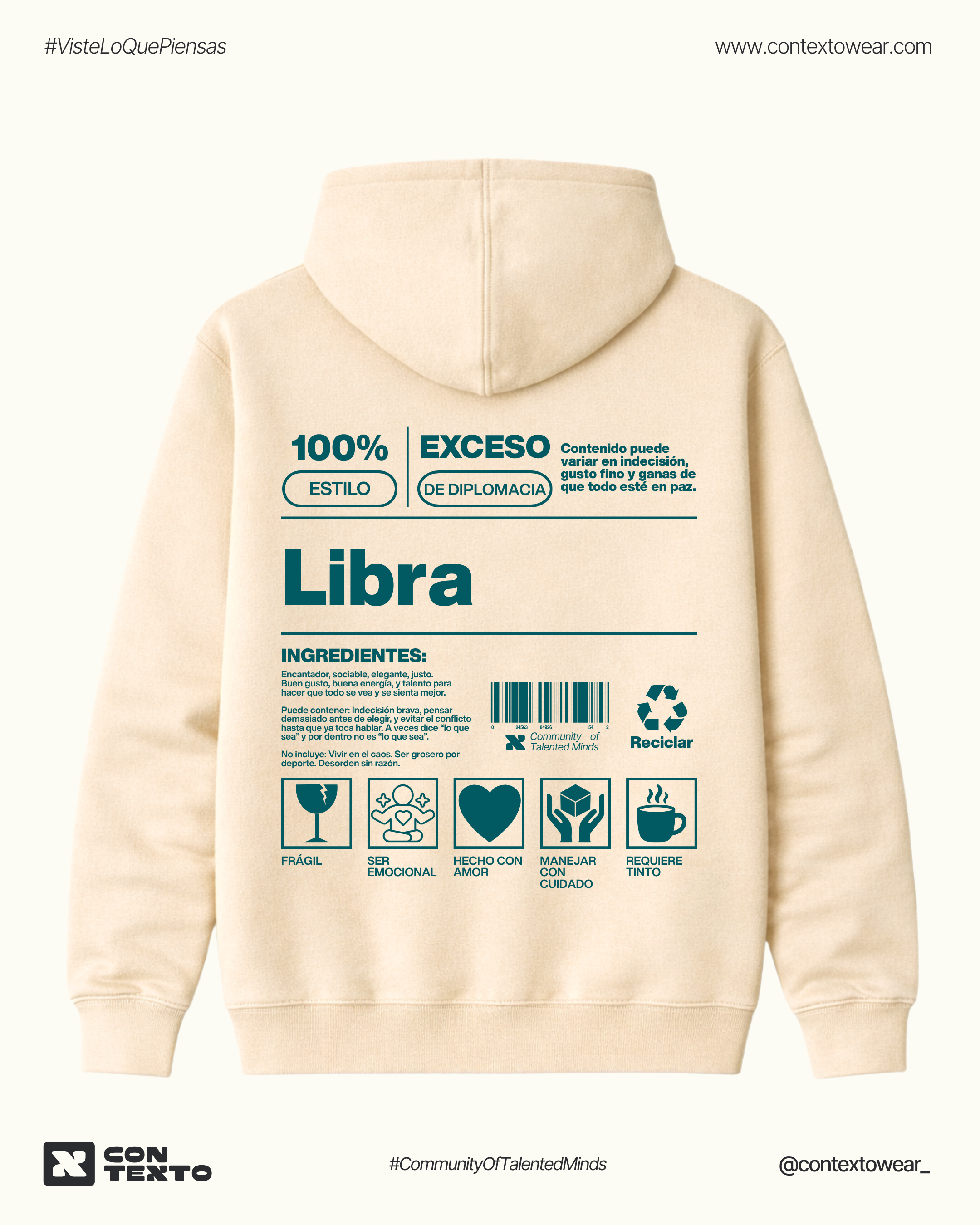 Hoodie Libra - Hombre