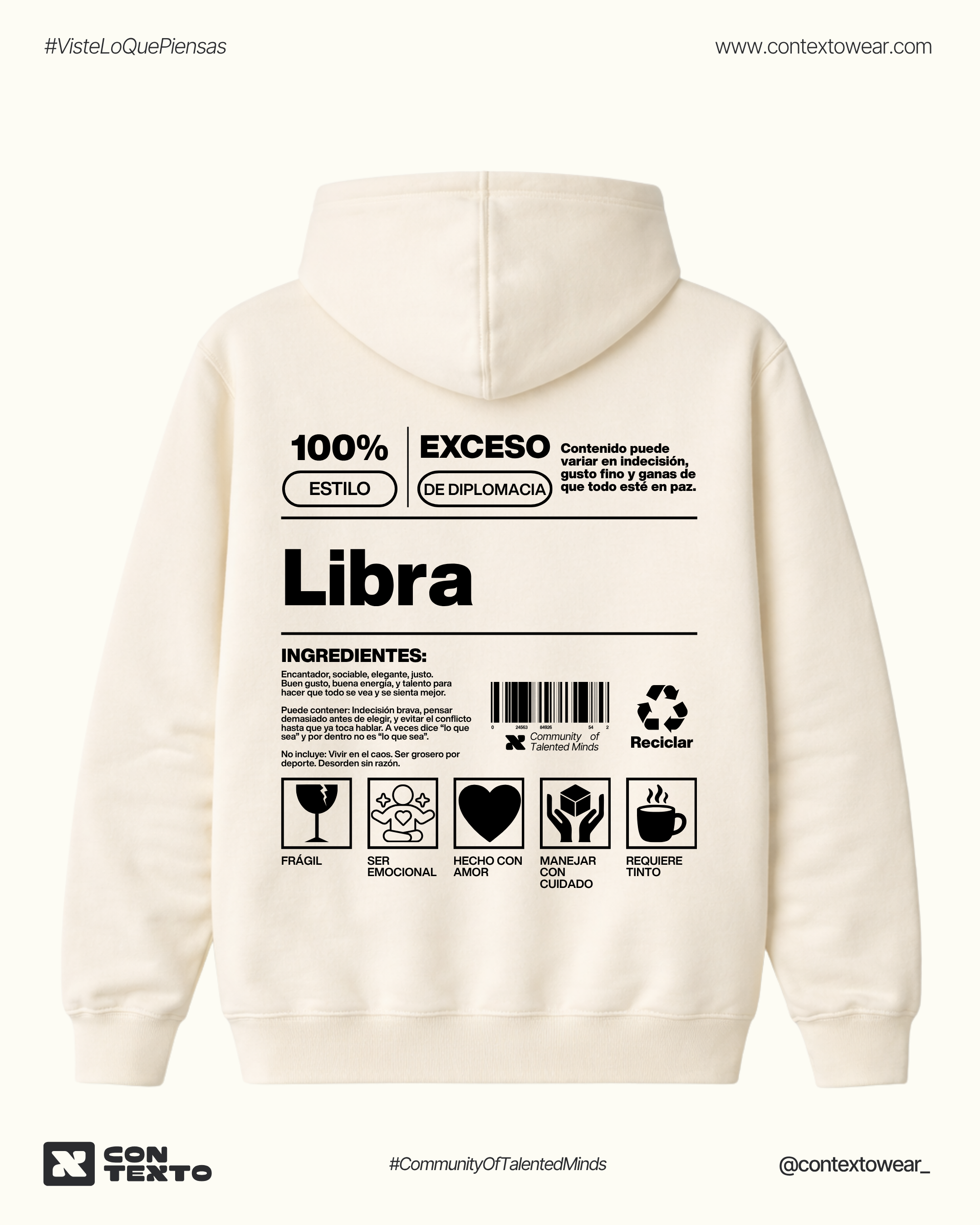 Hoodie Libra - Hombre