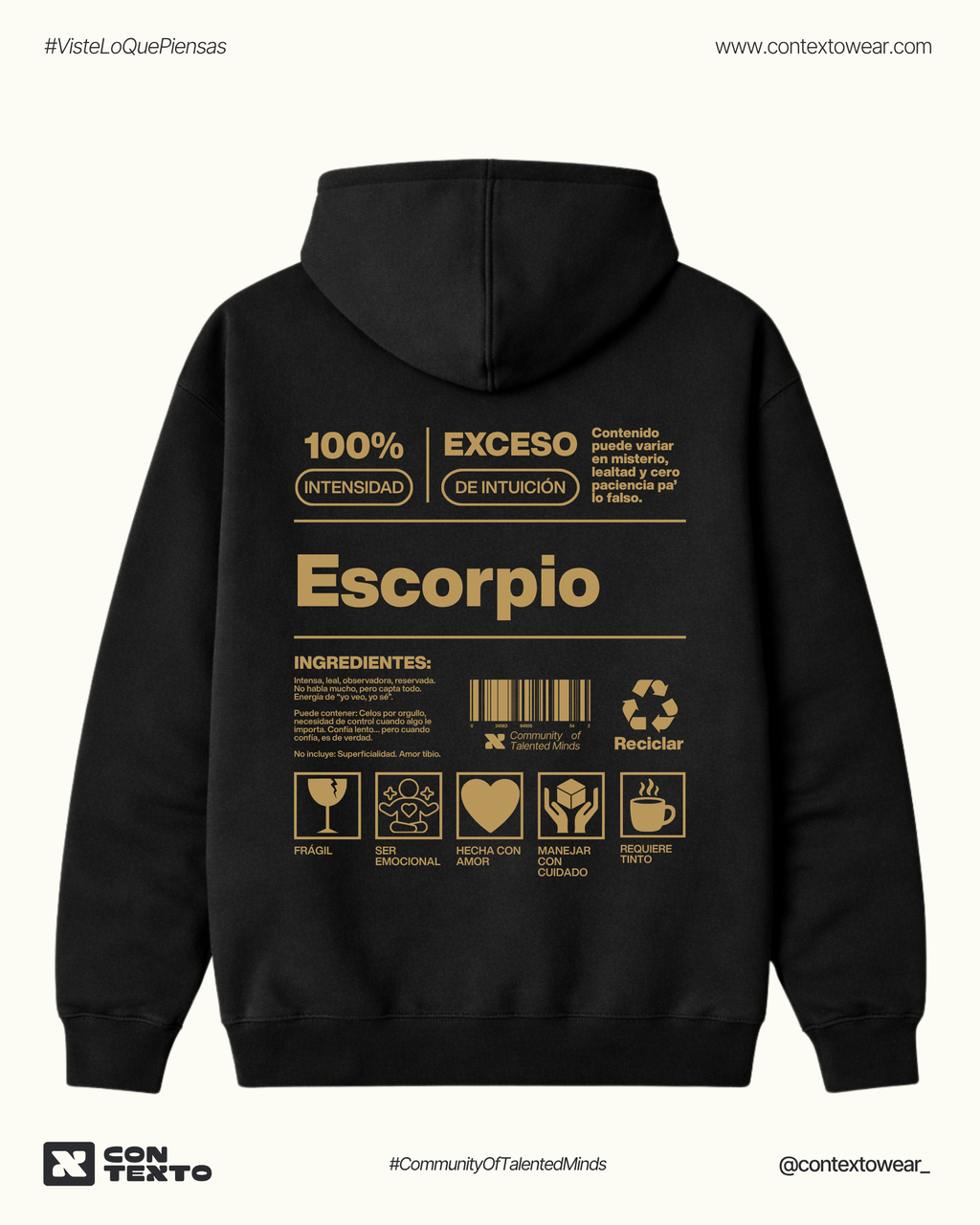 Hoodie Escorpio - Mujer