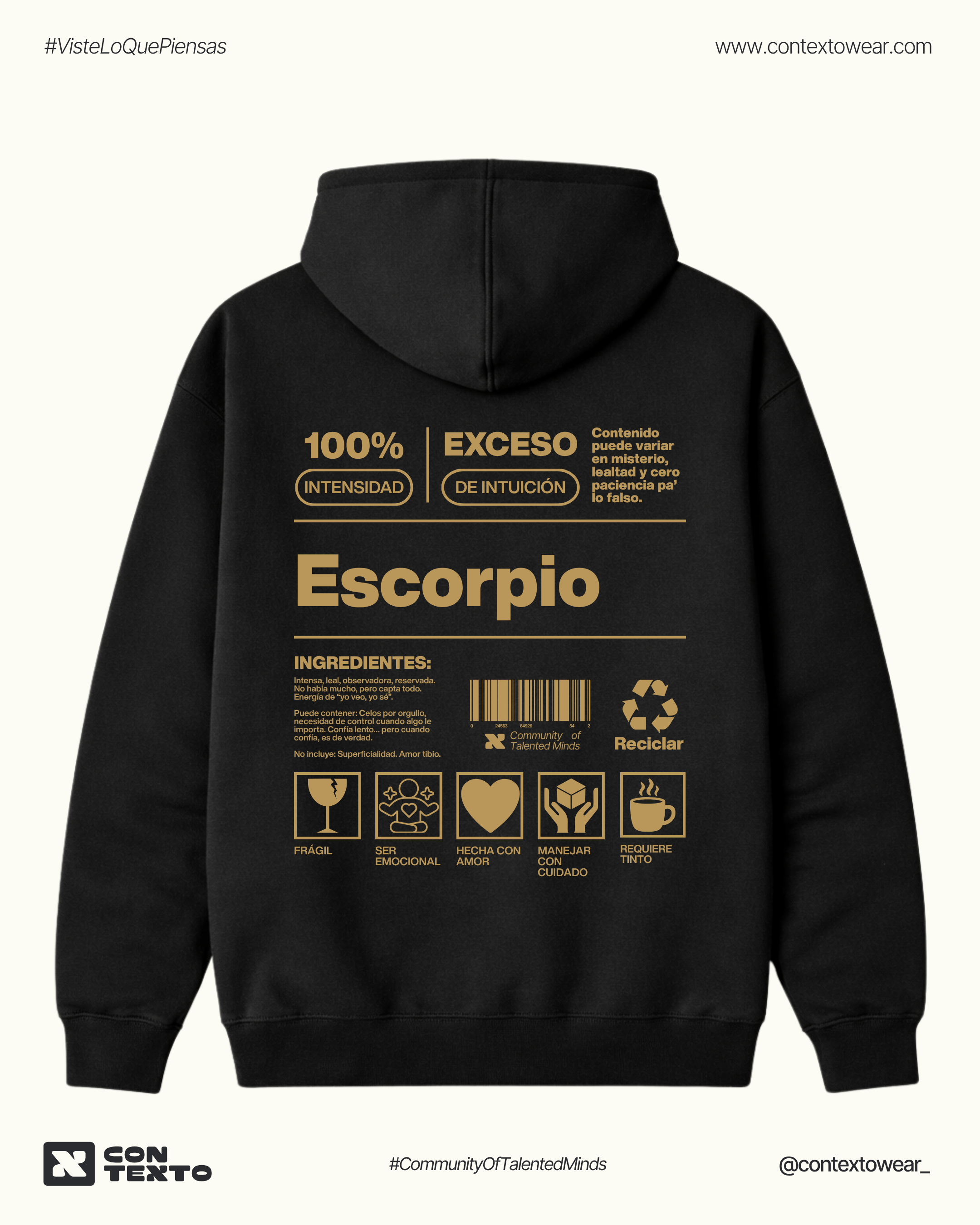 Hoodie Escorpio - Mujer