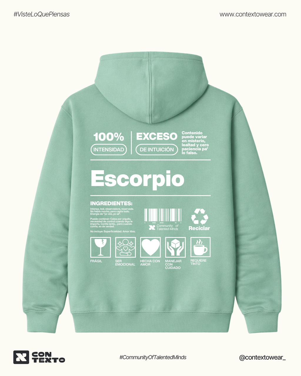 Hoodie Escorpio - Mujer