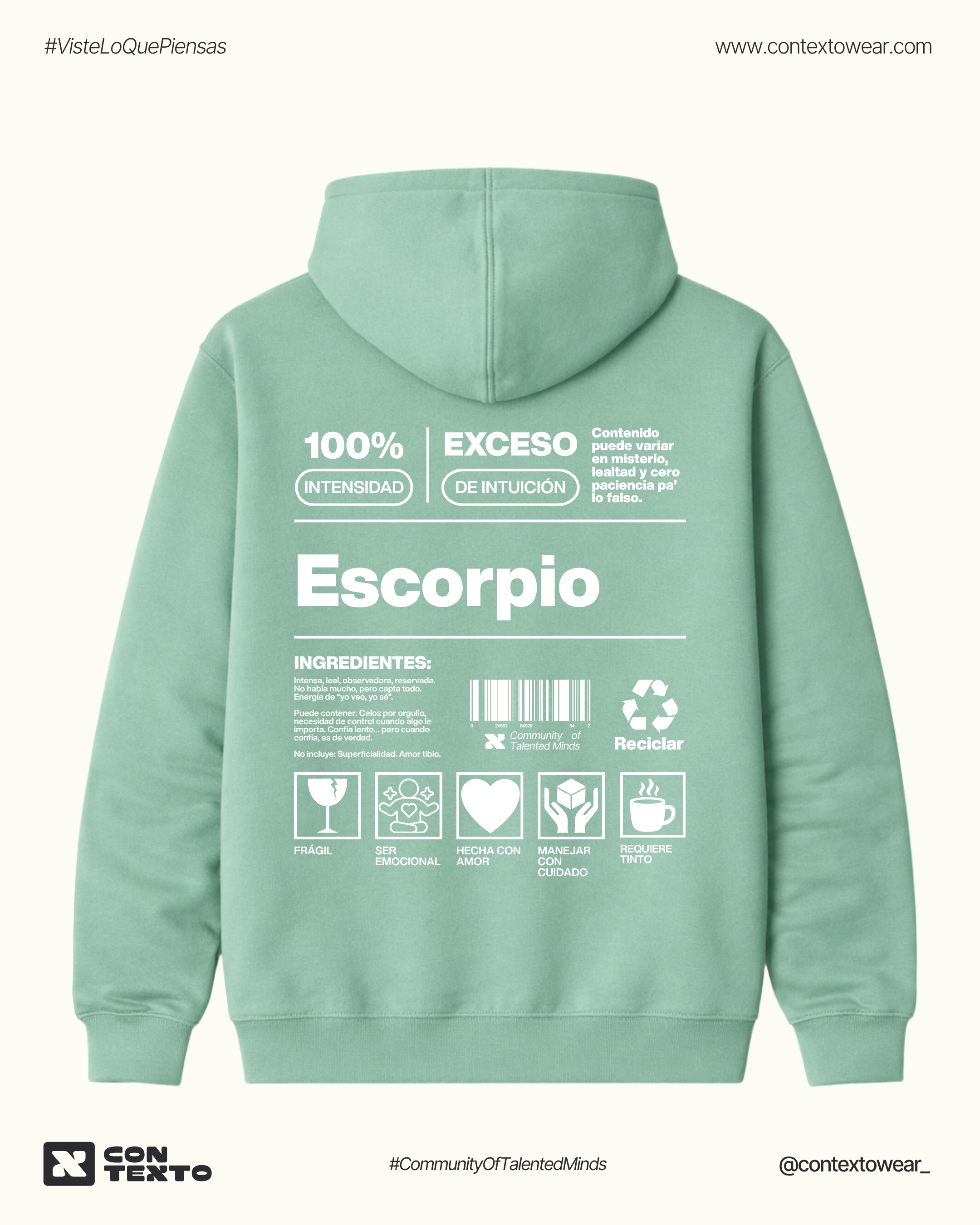 Hoodie Escorpio - Mujer