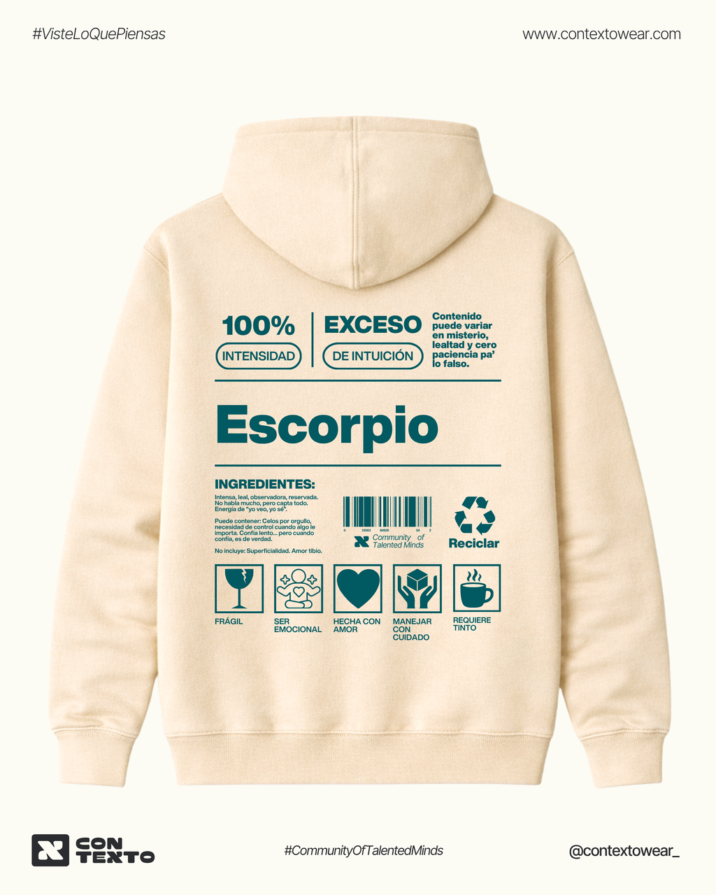 Hoodie Escorpio - Mujer