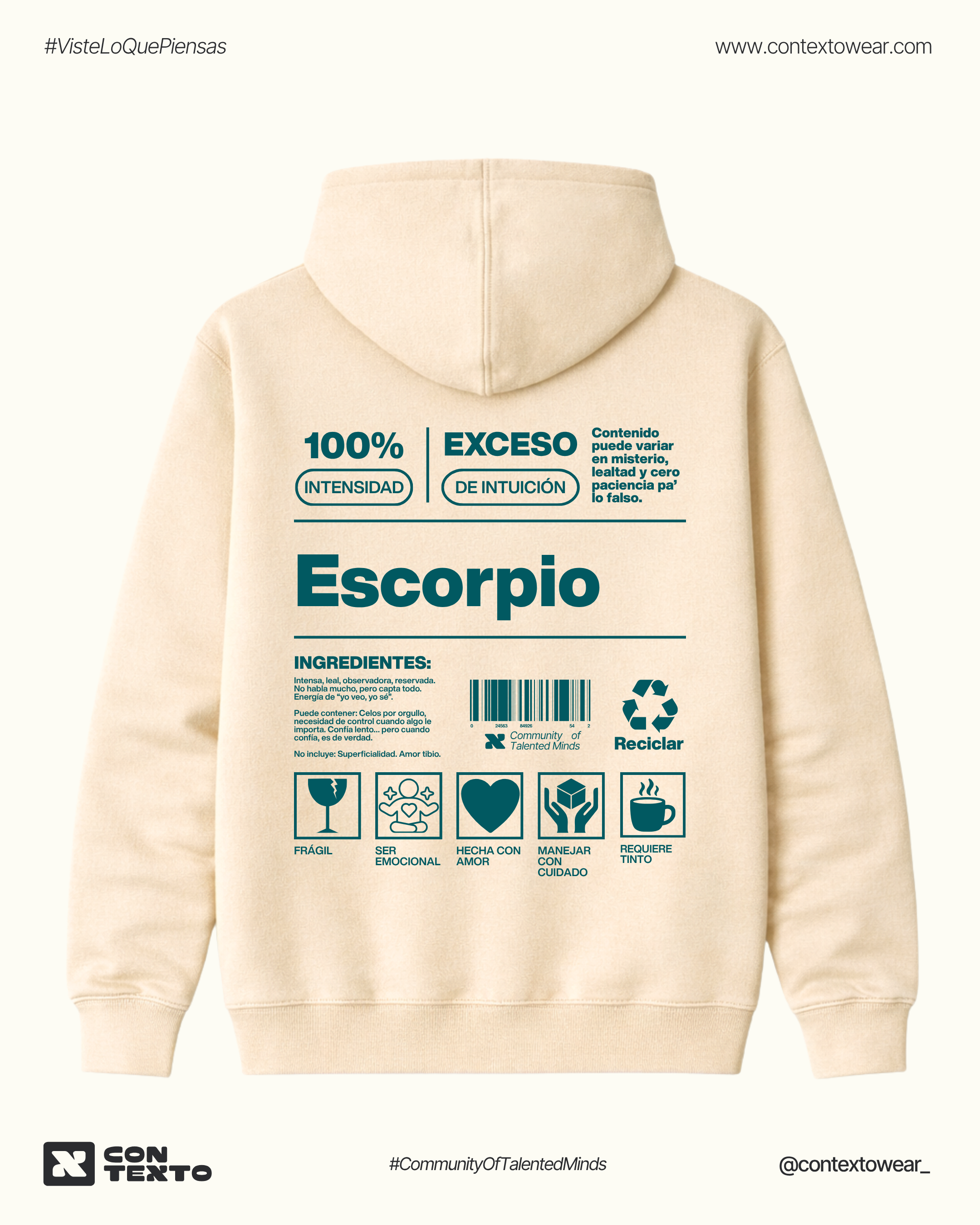 Hoodie Escorpio - Mujer