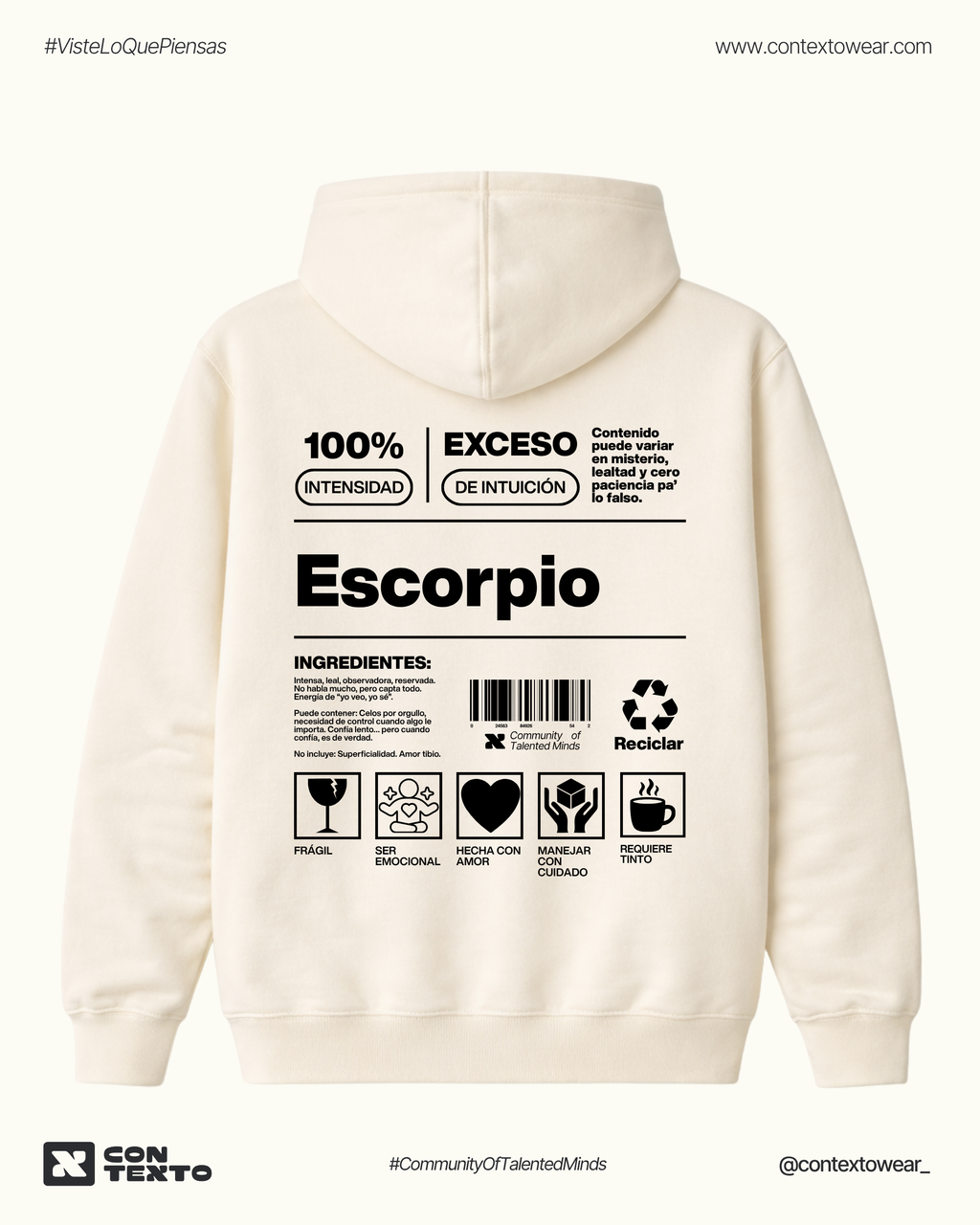 Hoodie Escorpio - Mujer