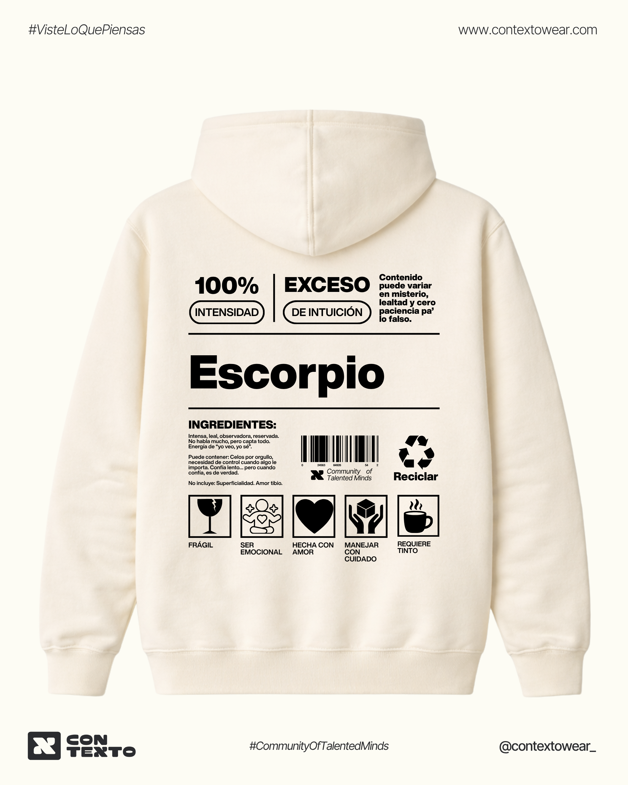 Hoodie Escorpio - Mujer