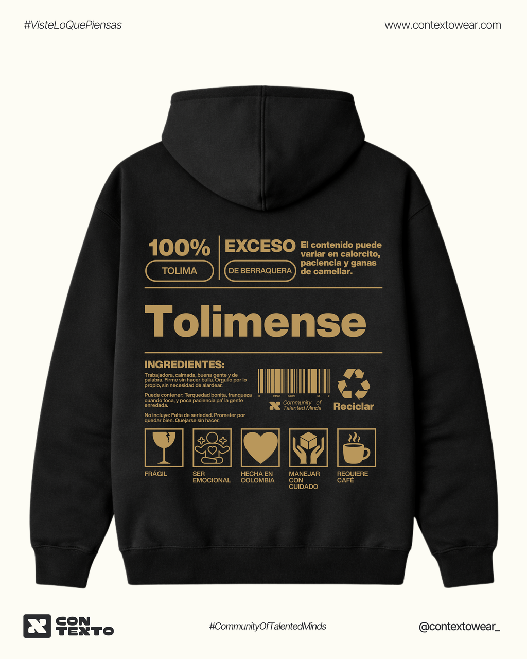 Hoodie Tolimense - Mujer