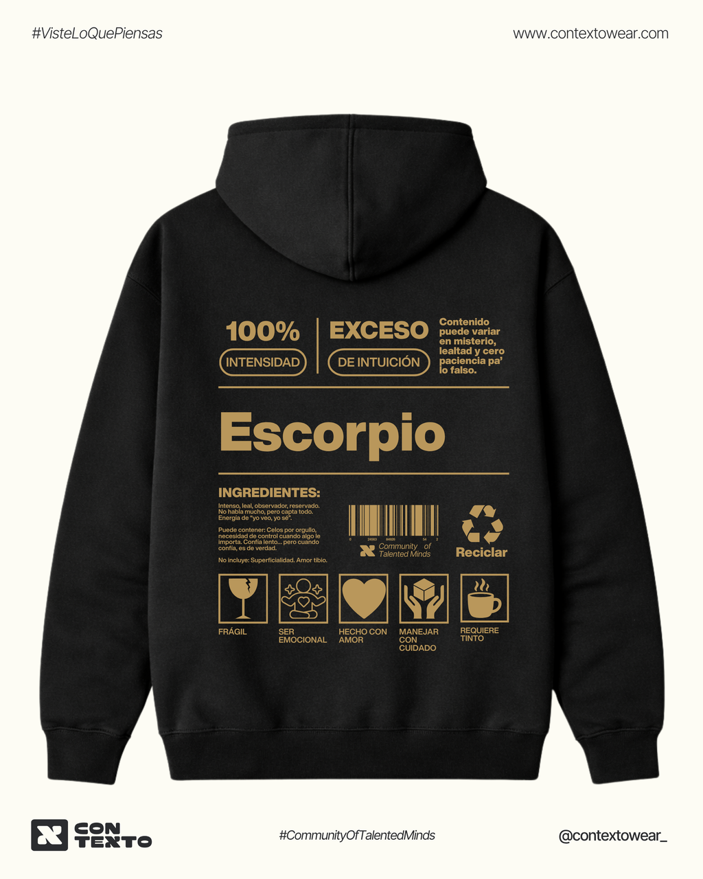 Hoodie Escorpio - Hombre