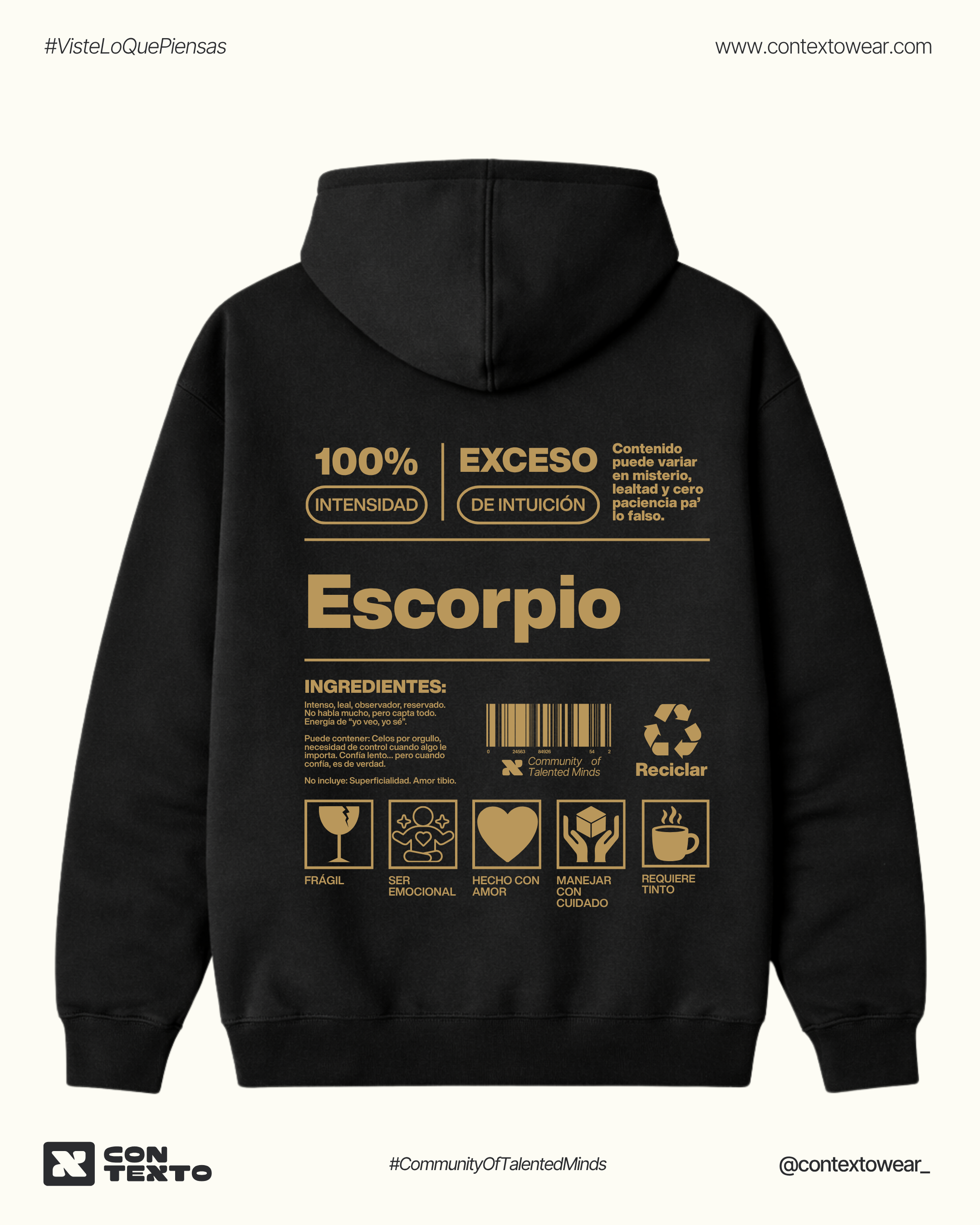 Hoodie Escorpio - Hombre