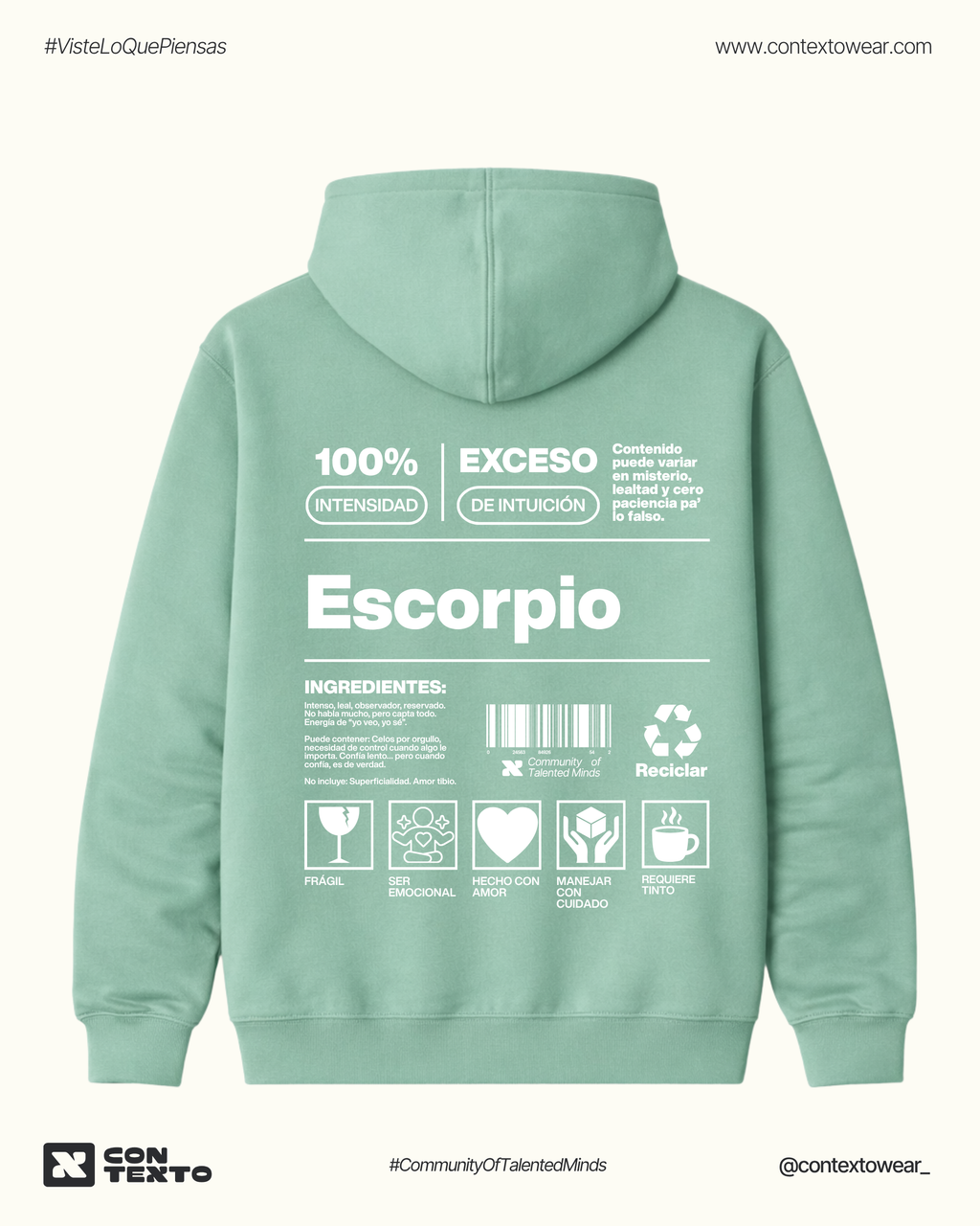 Hoodie Escorpio - Hombre