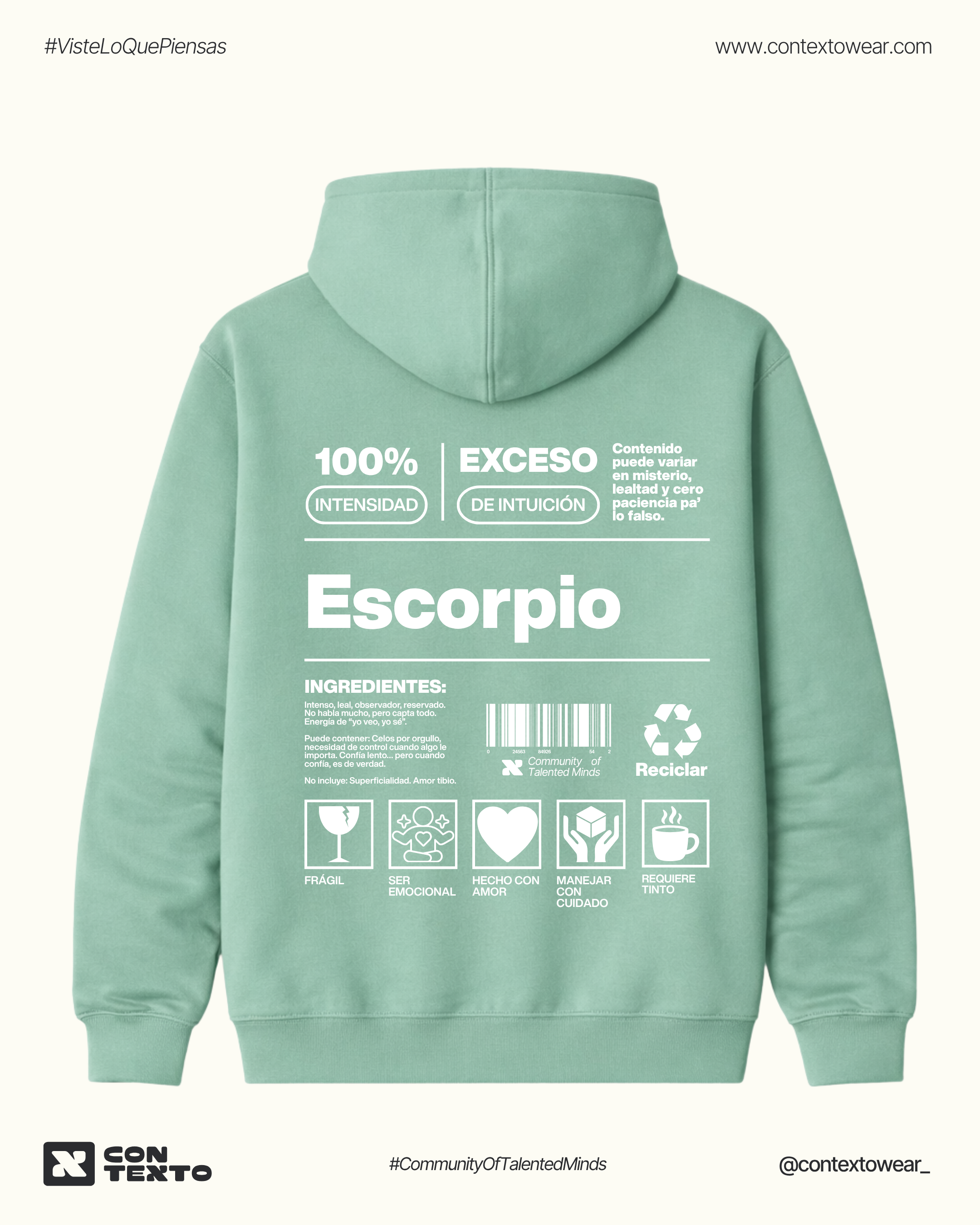 Hoodie Escorpio - Hombre
