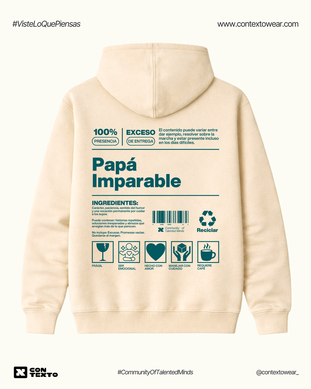 Hoodie Papá Imparable