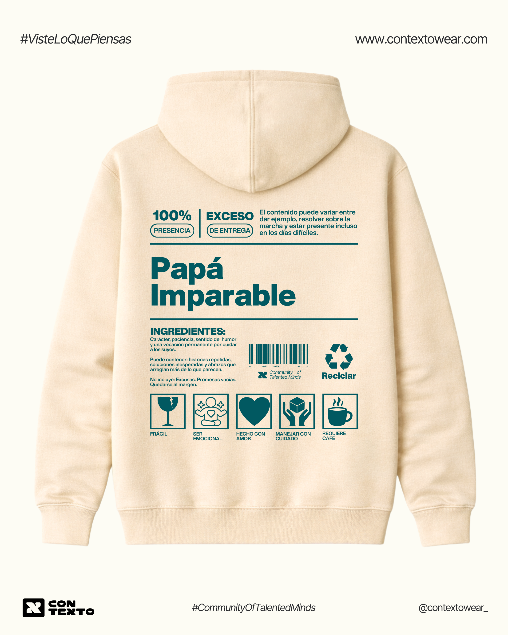 Hoodie Papá Imparable