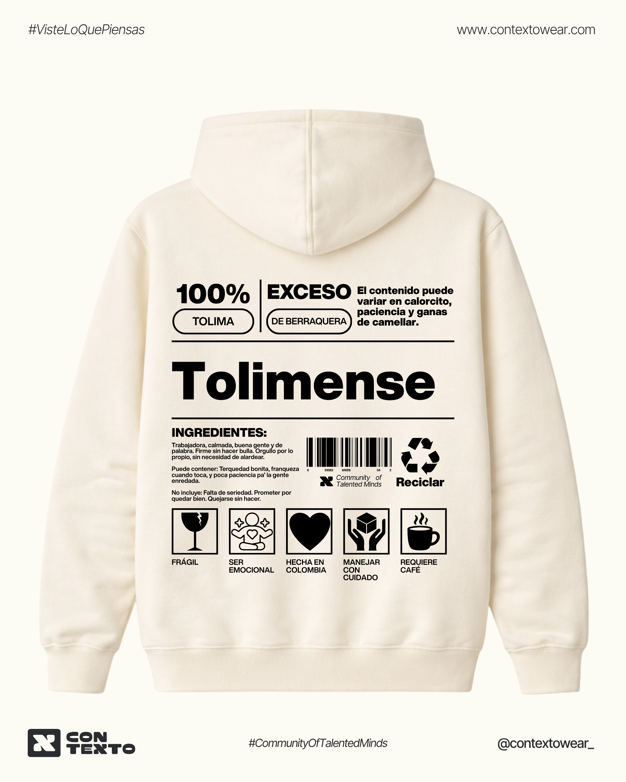 Hoodie Tolimense - Mujer