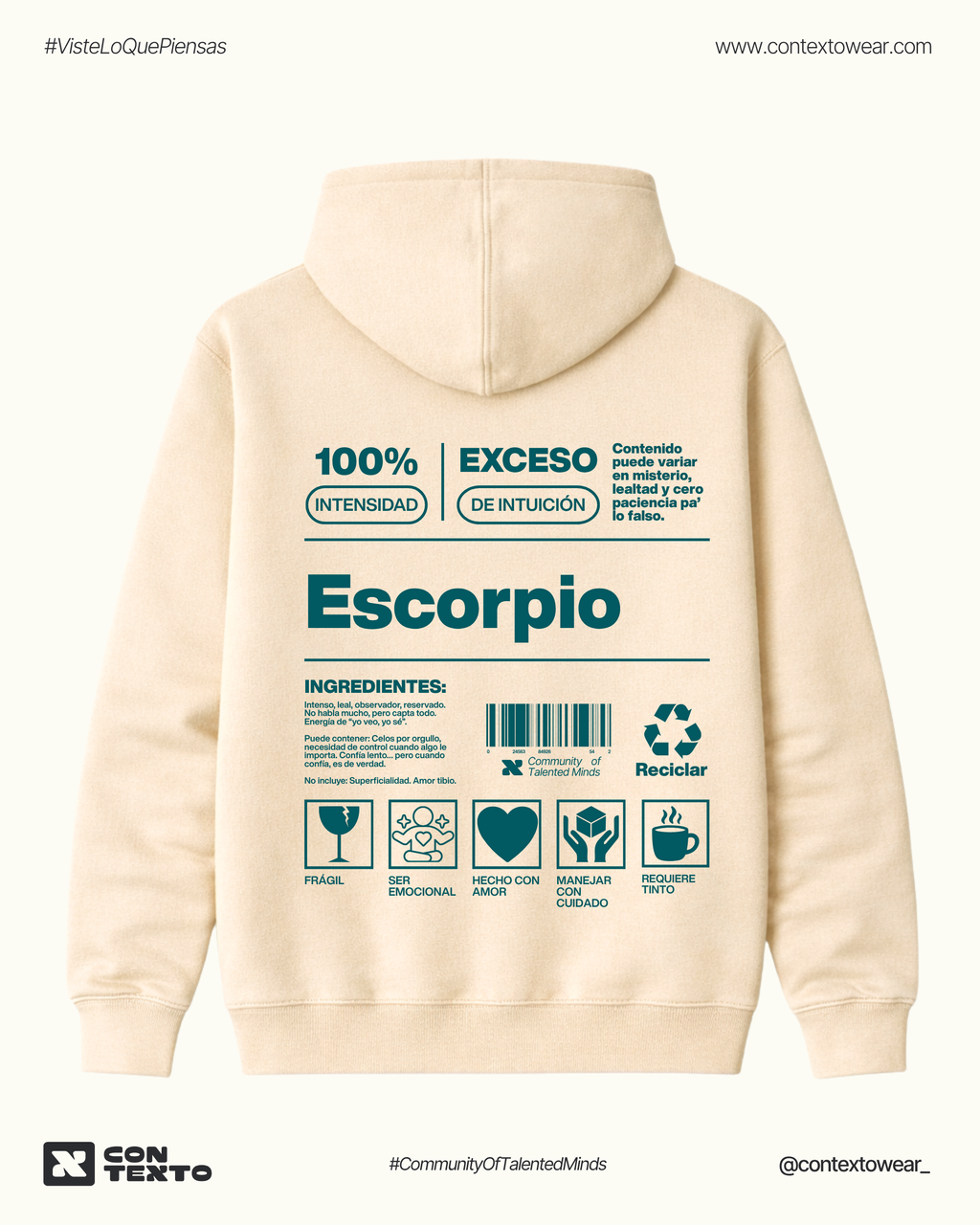 Hoodie Escorpio - Hombre