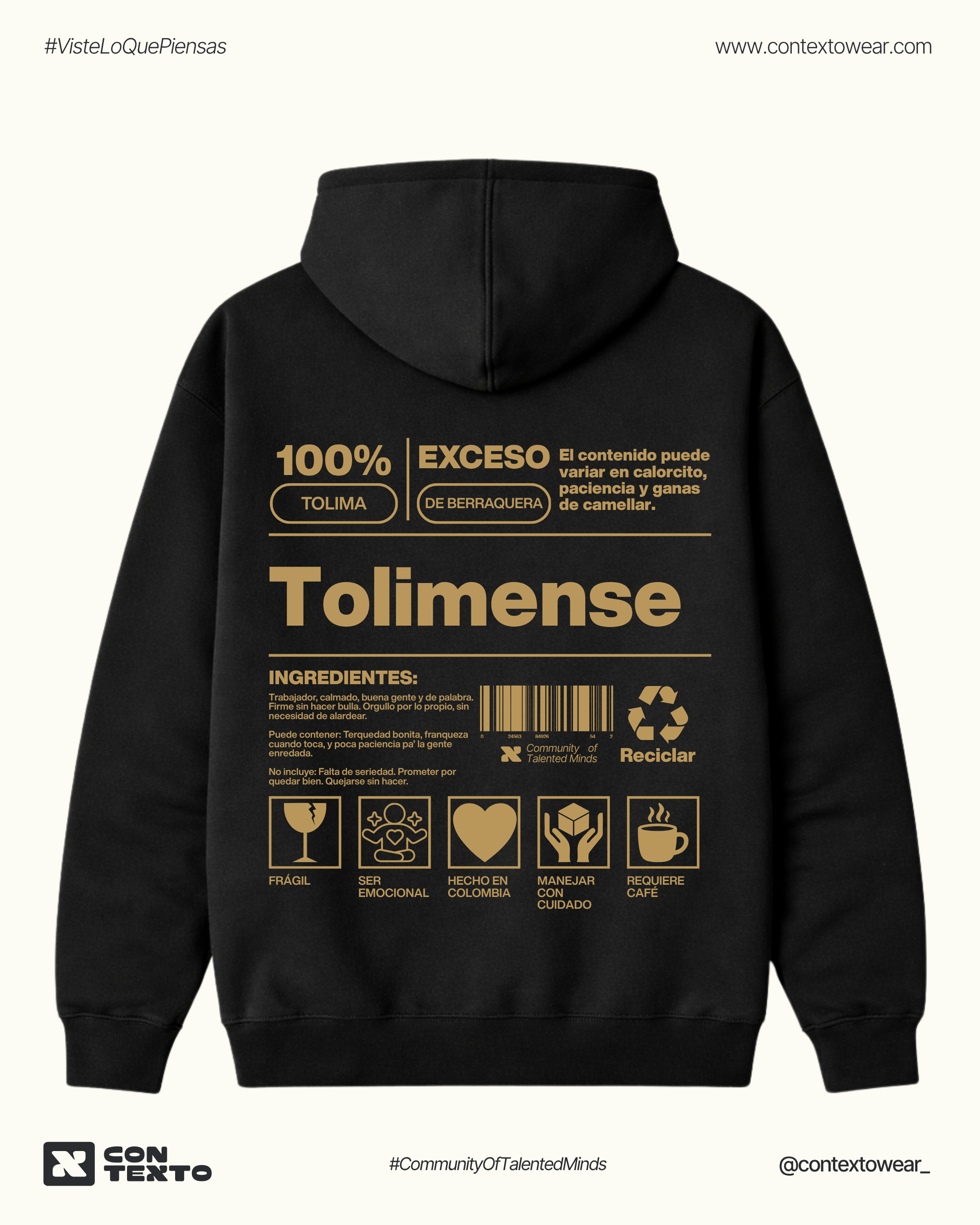 Hoodie Tolimense - Hombre