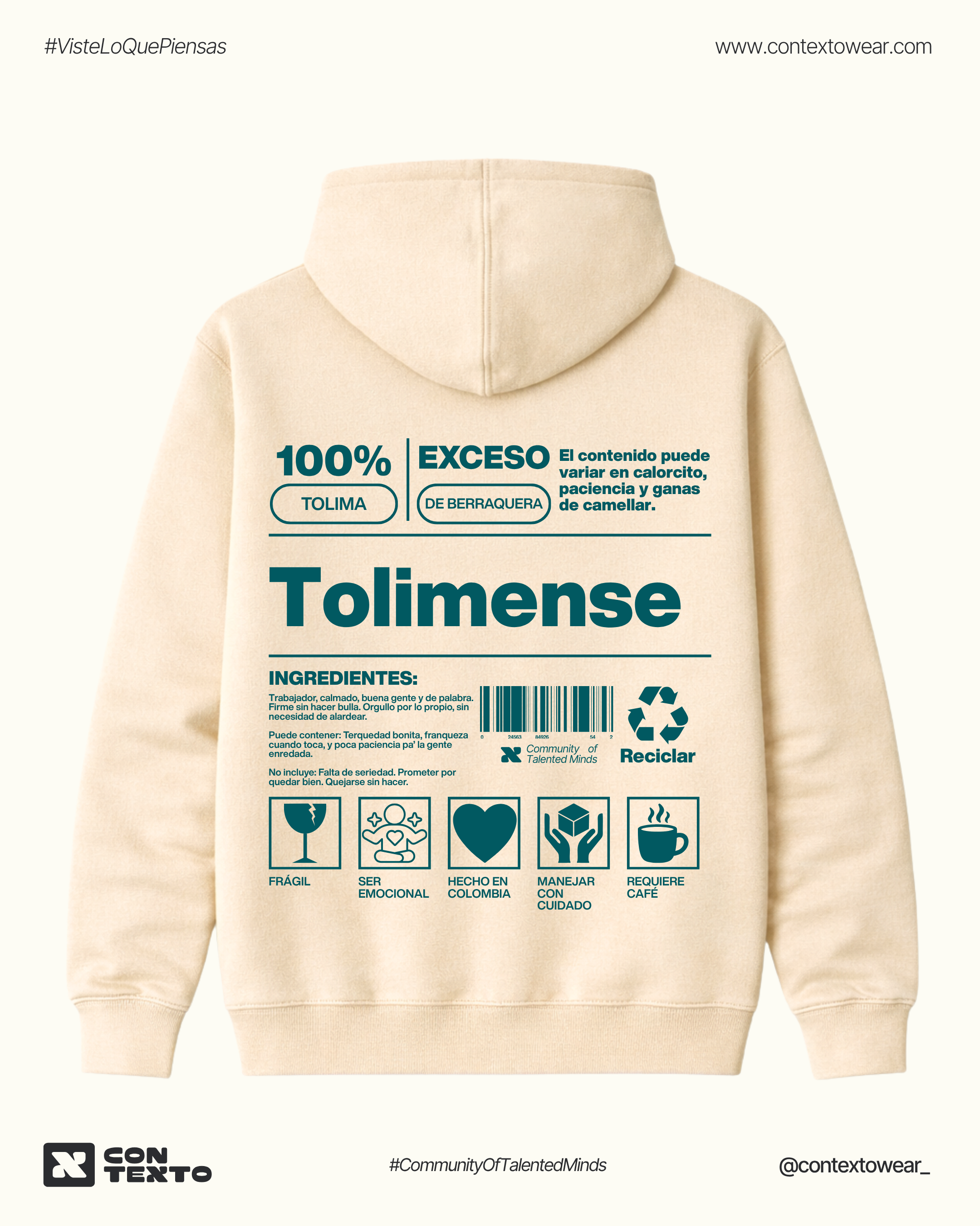 Hoodie Tolimense - Hombre