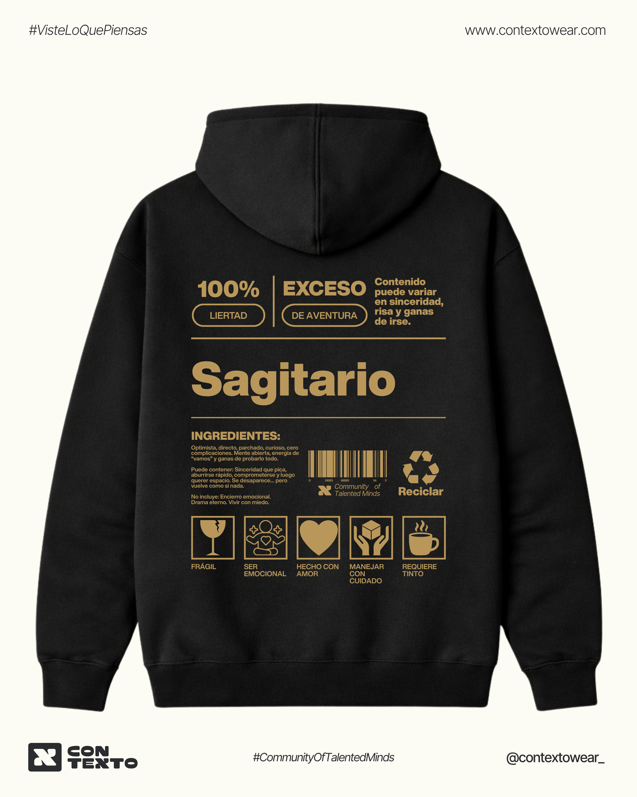 Hoodie Sagitario - Hombre