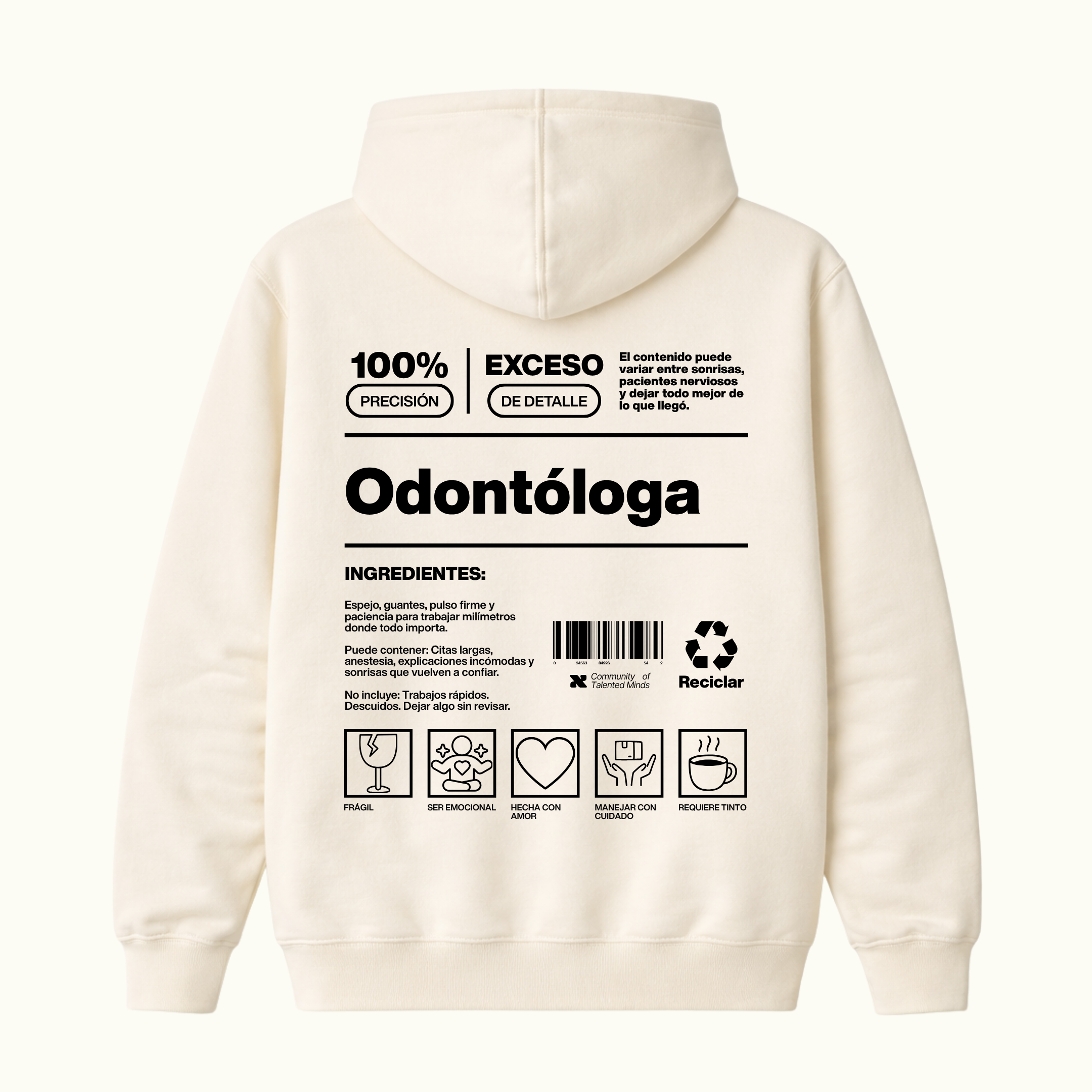 Hoodie Odontóloga