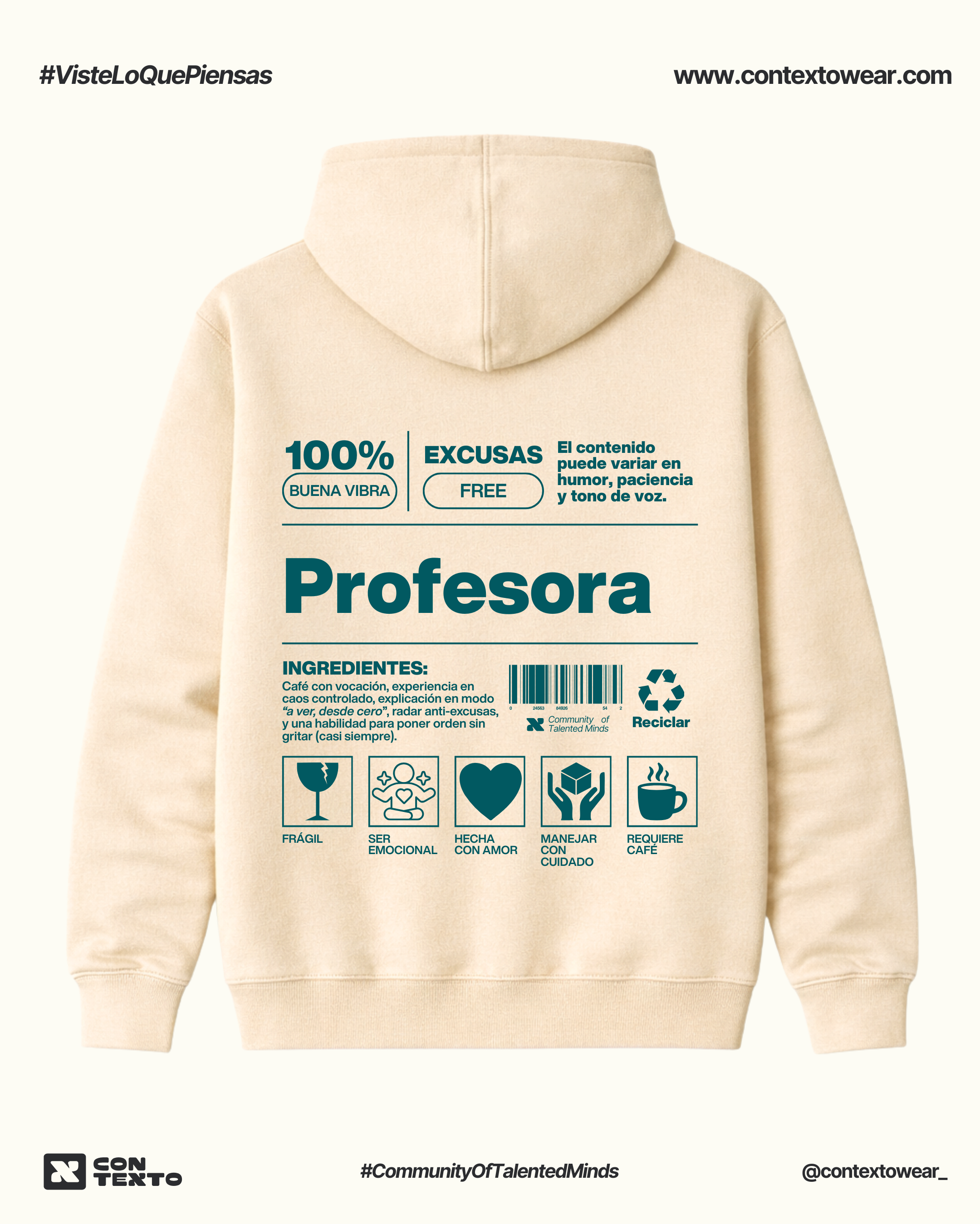 Hoodie Profesora