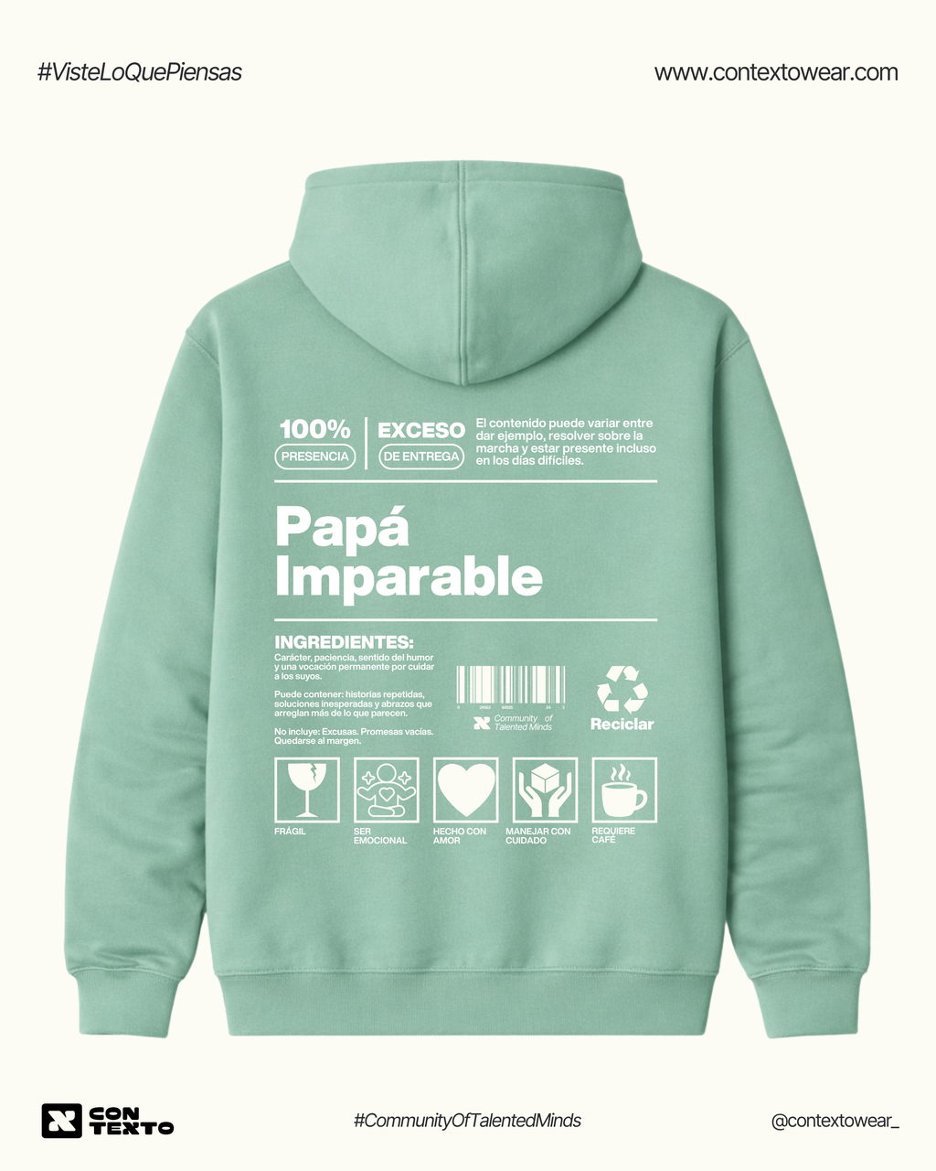 Hoodie Papá Imparable