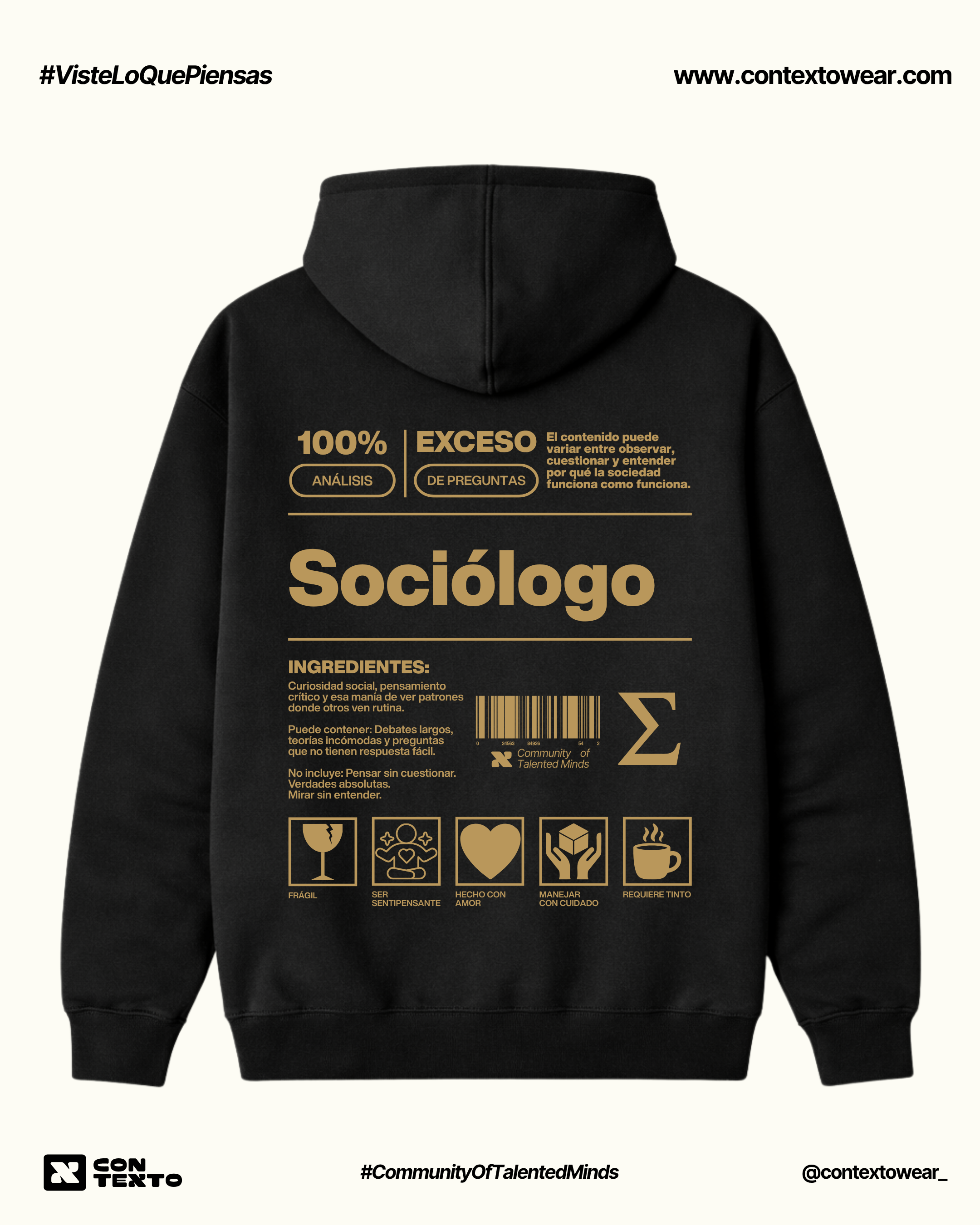 Hoodie Sociólogo