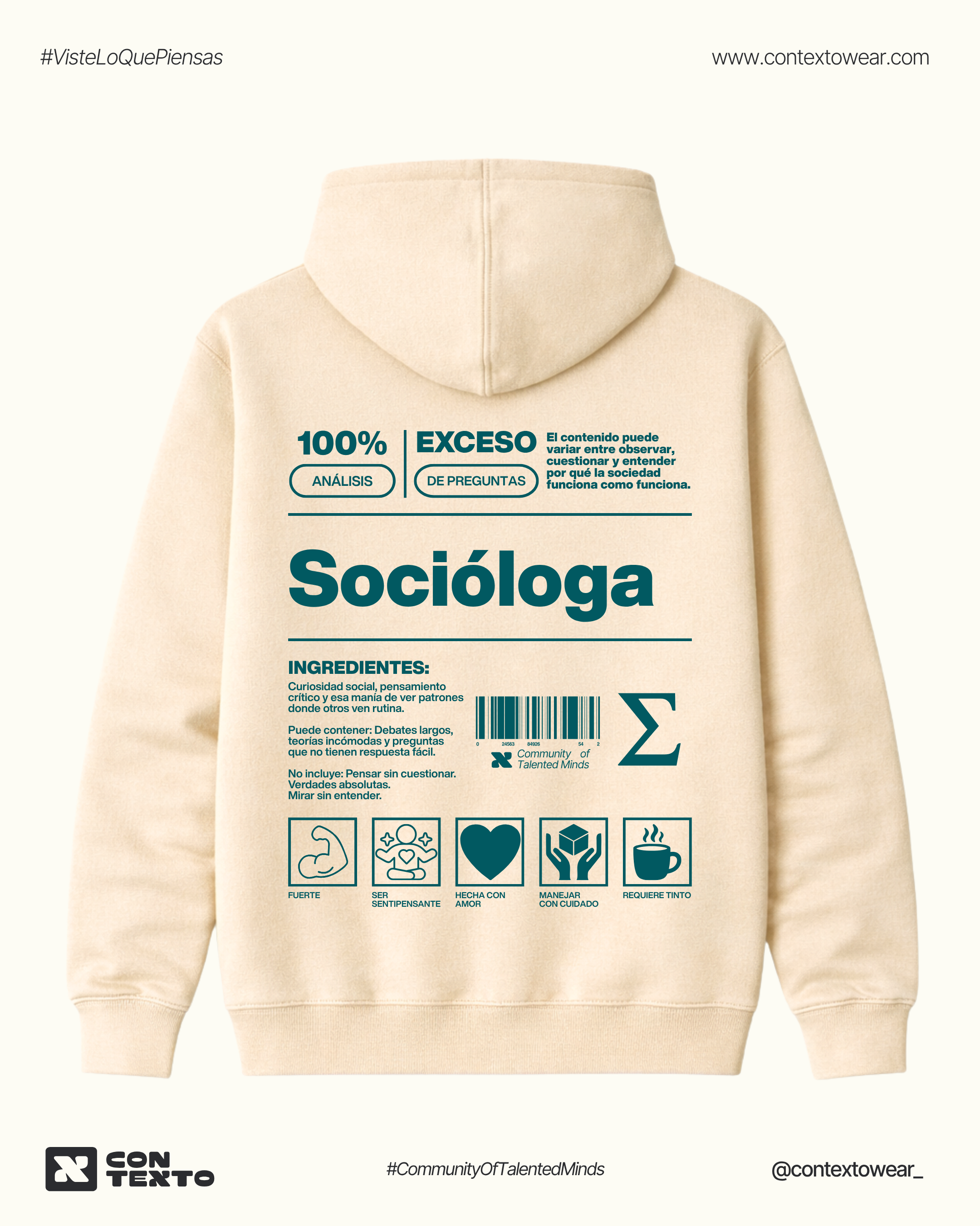 Hoodie Socióloga