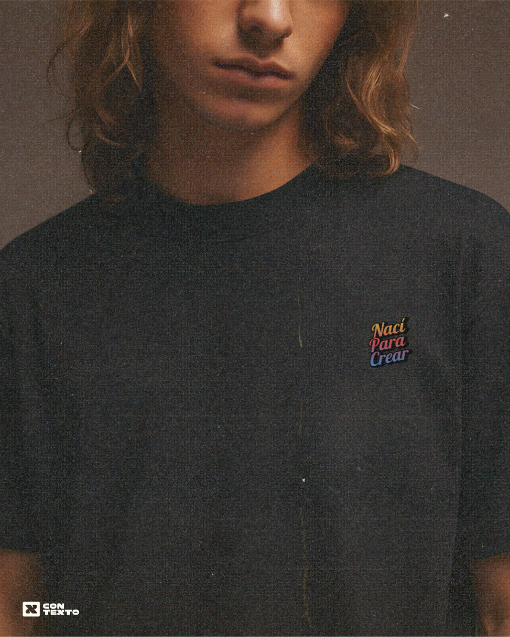 Camiseta Oversize Nací Para Crear