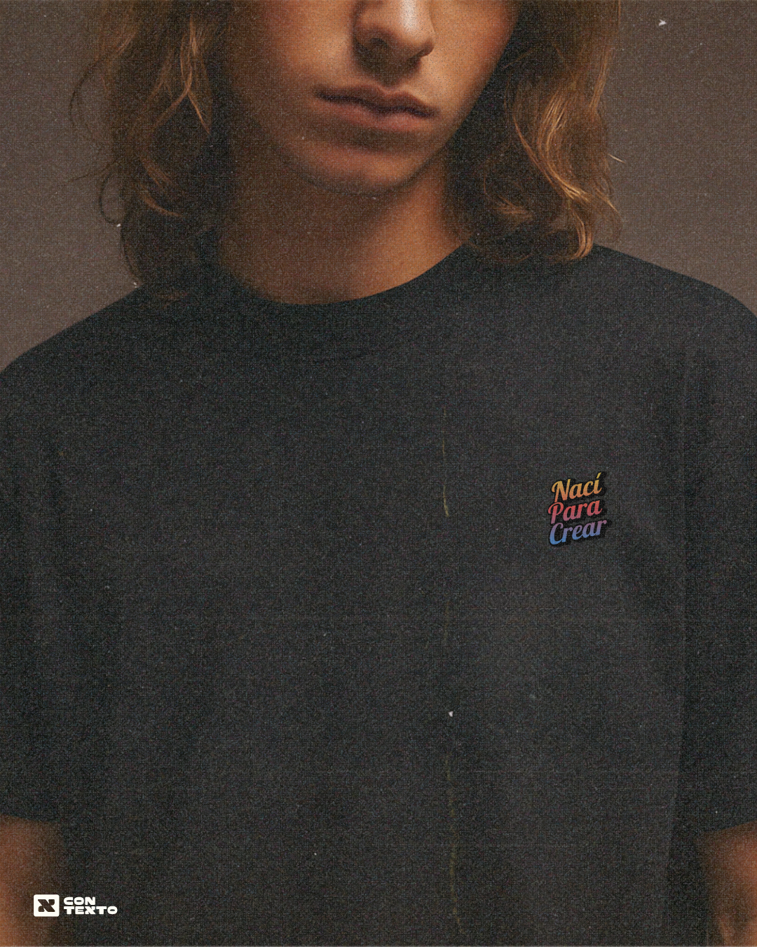 Camiseta Oversize Nací Para Crear