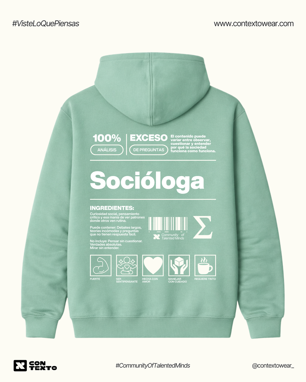 Hoodie Socióloga