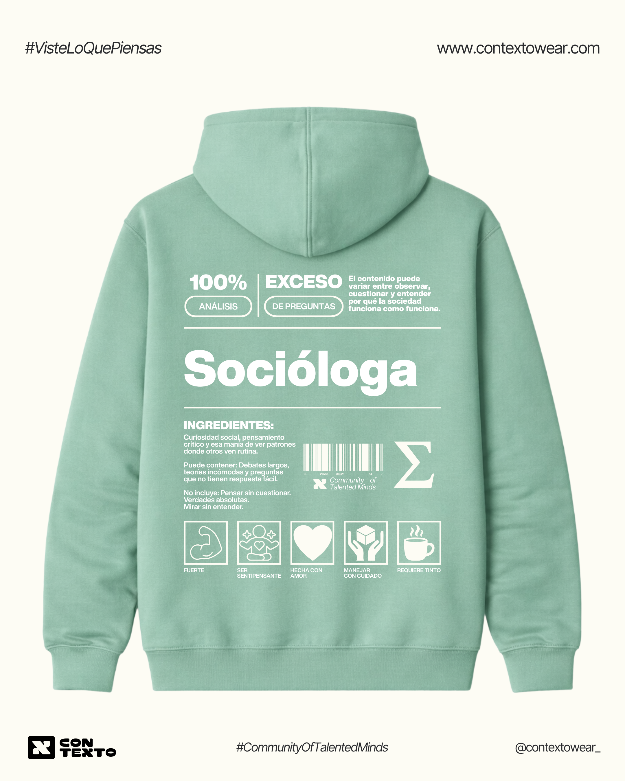 Hoodie Socióloga