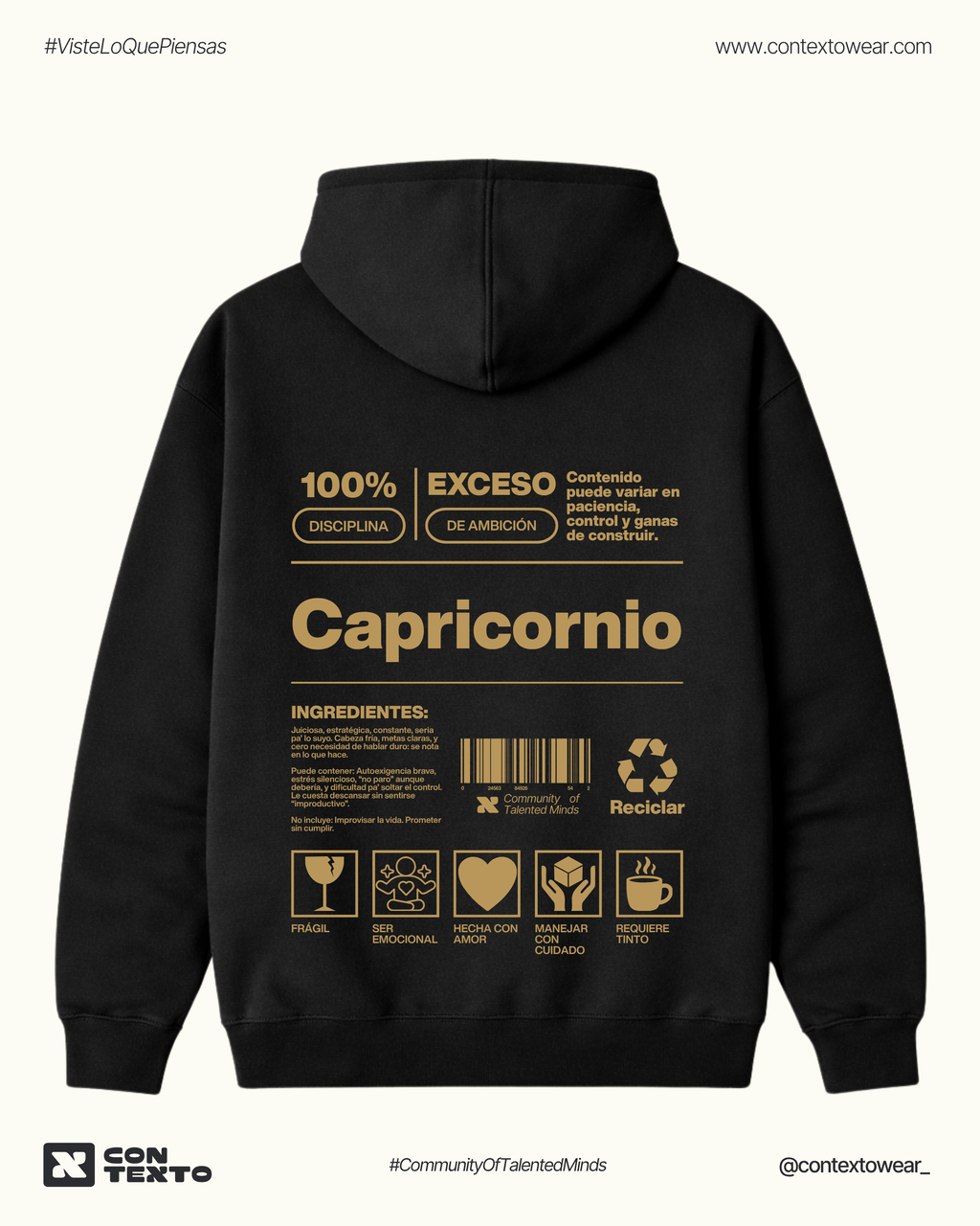 Hoodie Capricornio - Mujer