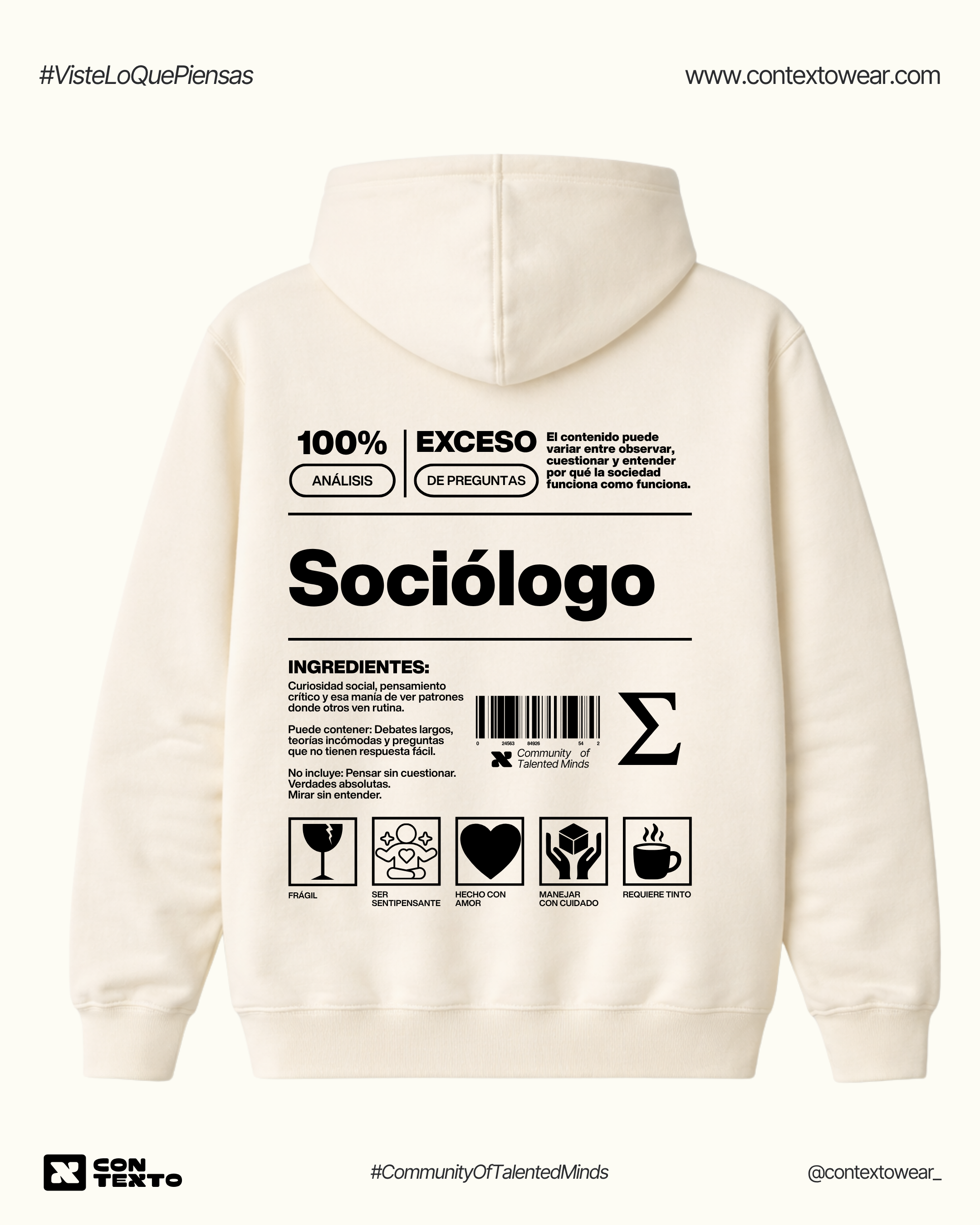 Hoodie Sociólogo