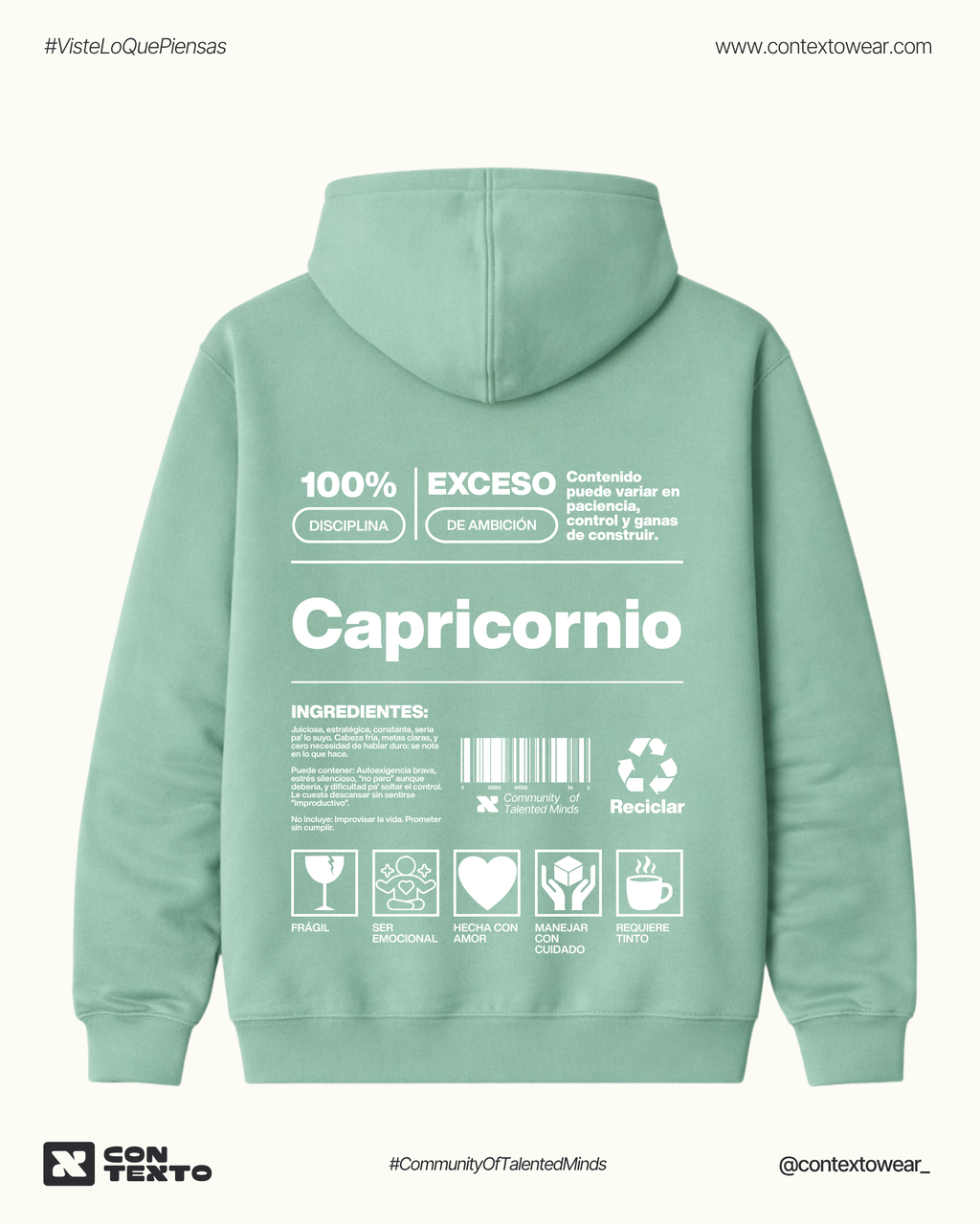 Hoodie Capricornio - Mujer