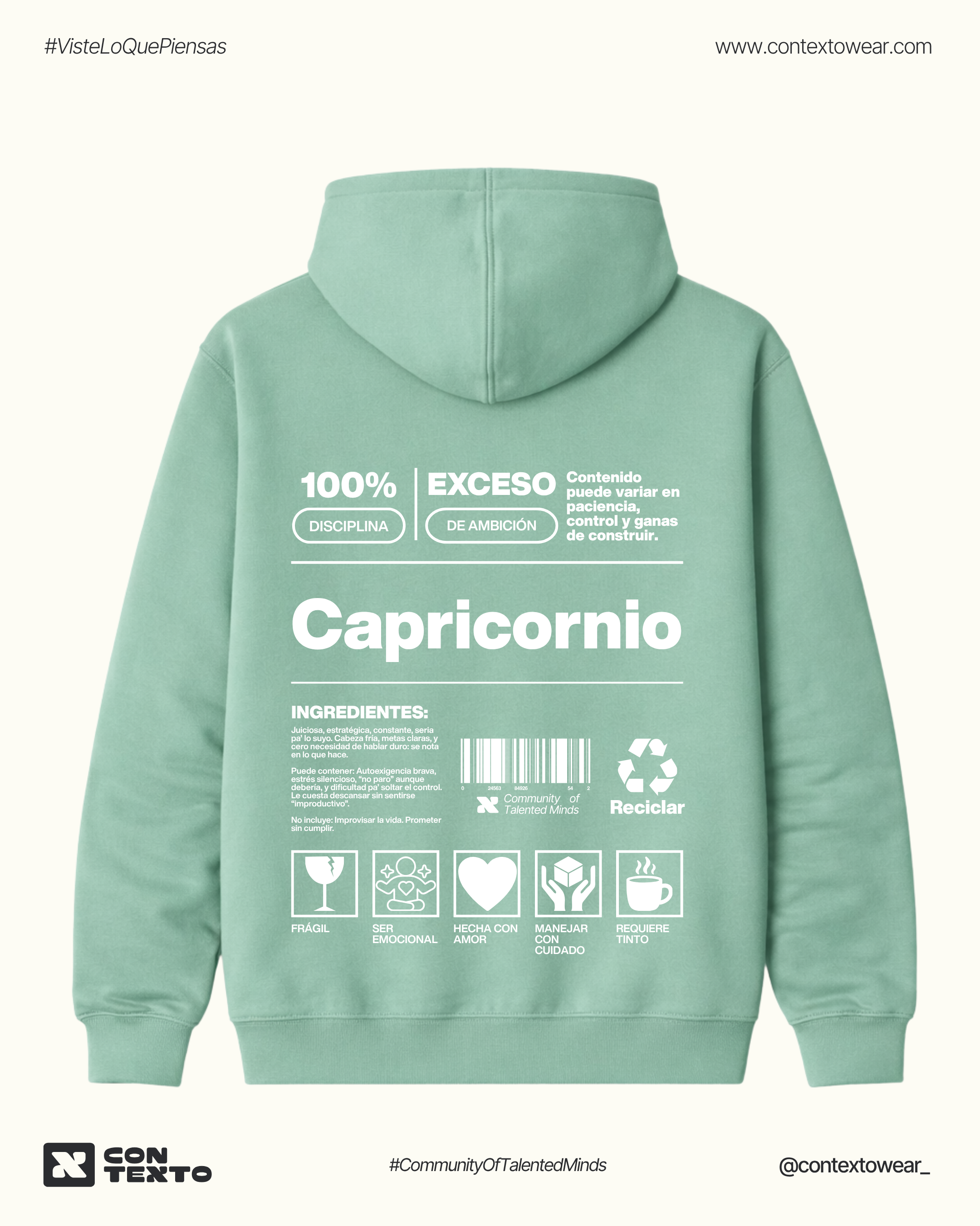 Hoodie Capricornio - Mujer