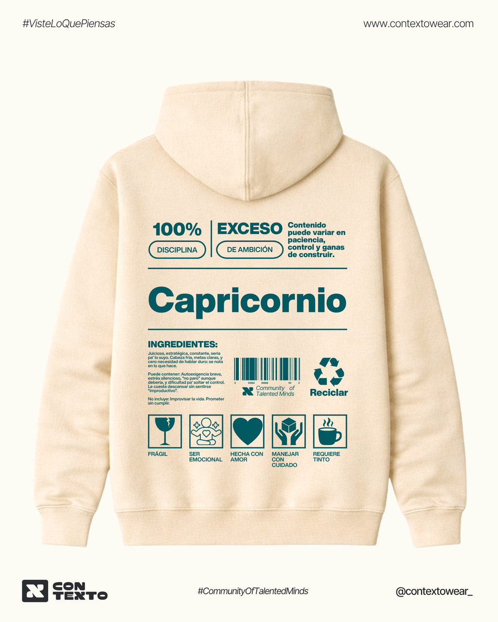 Hoodie Capricornio - Mujer