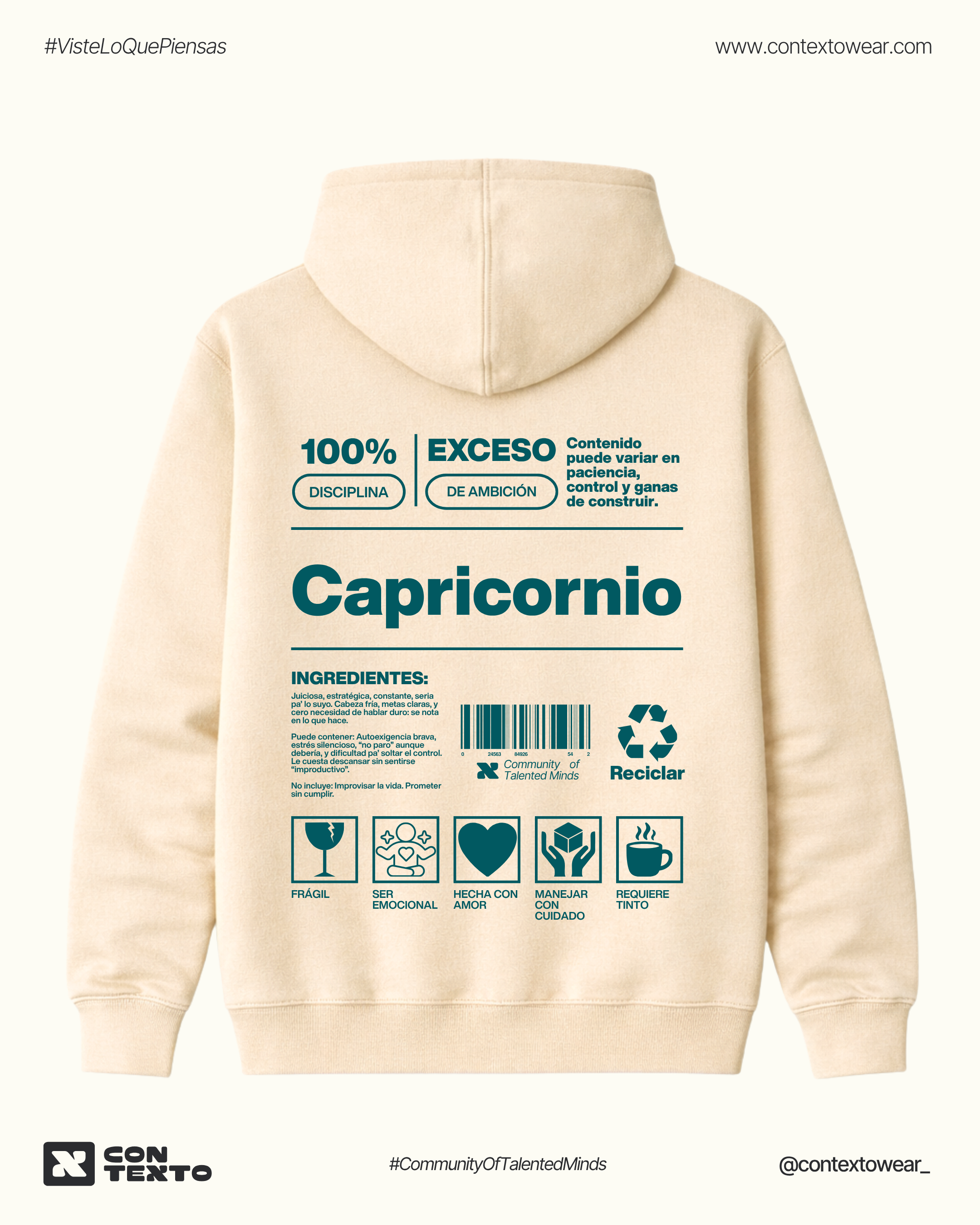 Hoodie Capricornio - Mujer