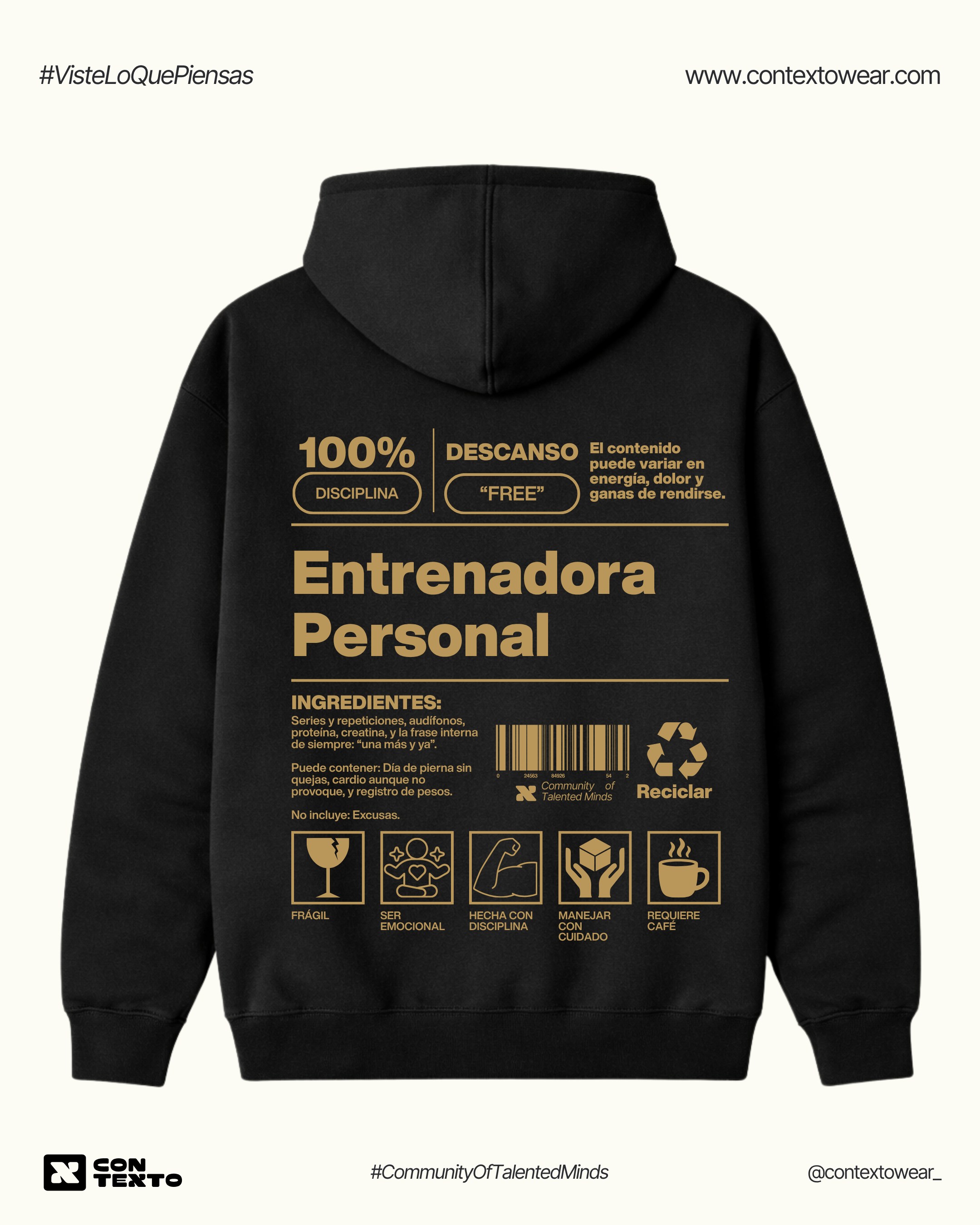 Hoodie Entrenadora Personal