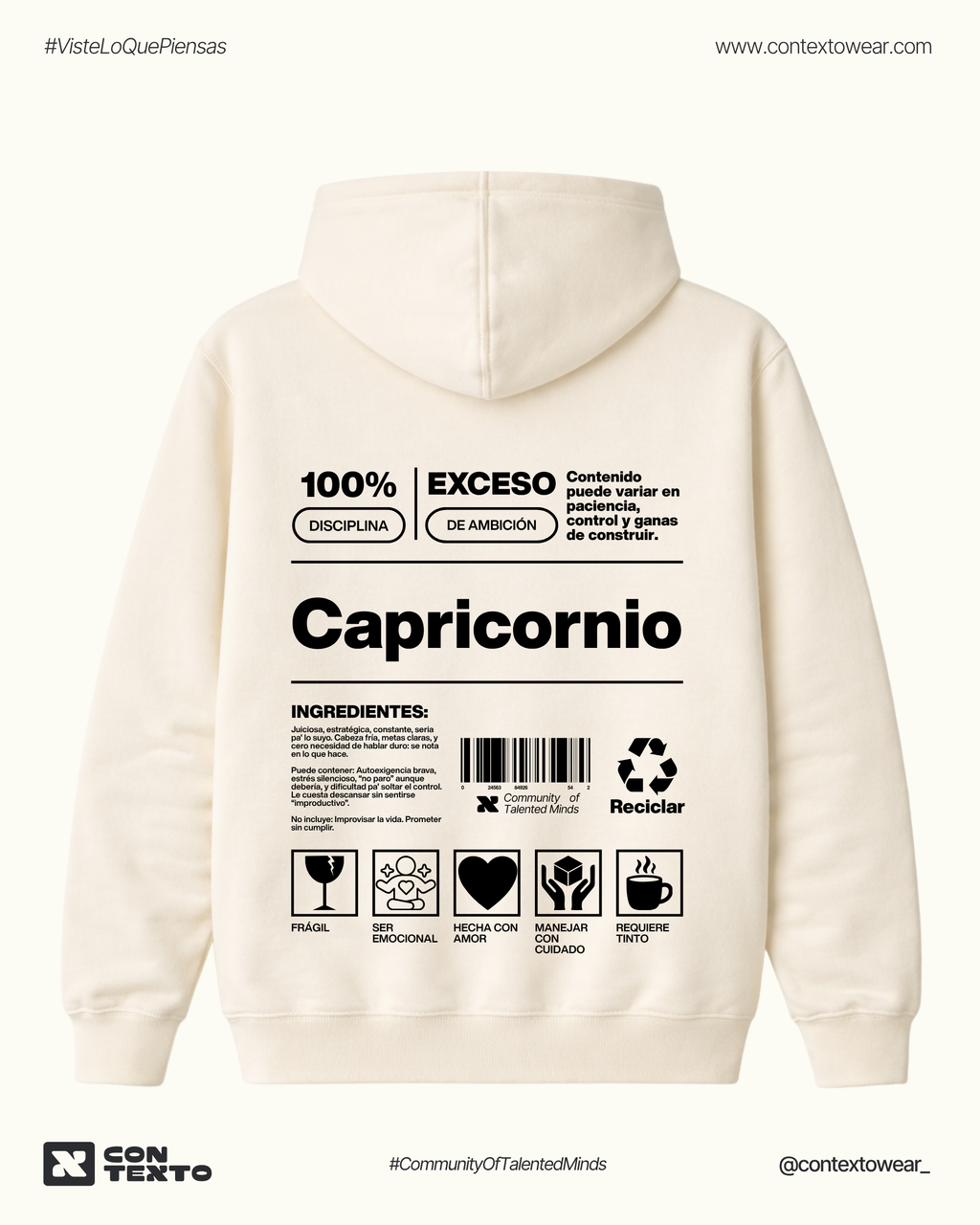 Hoodie Capricornio - Mujer
