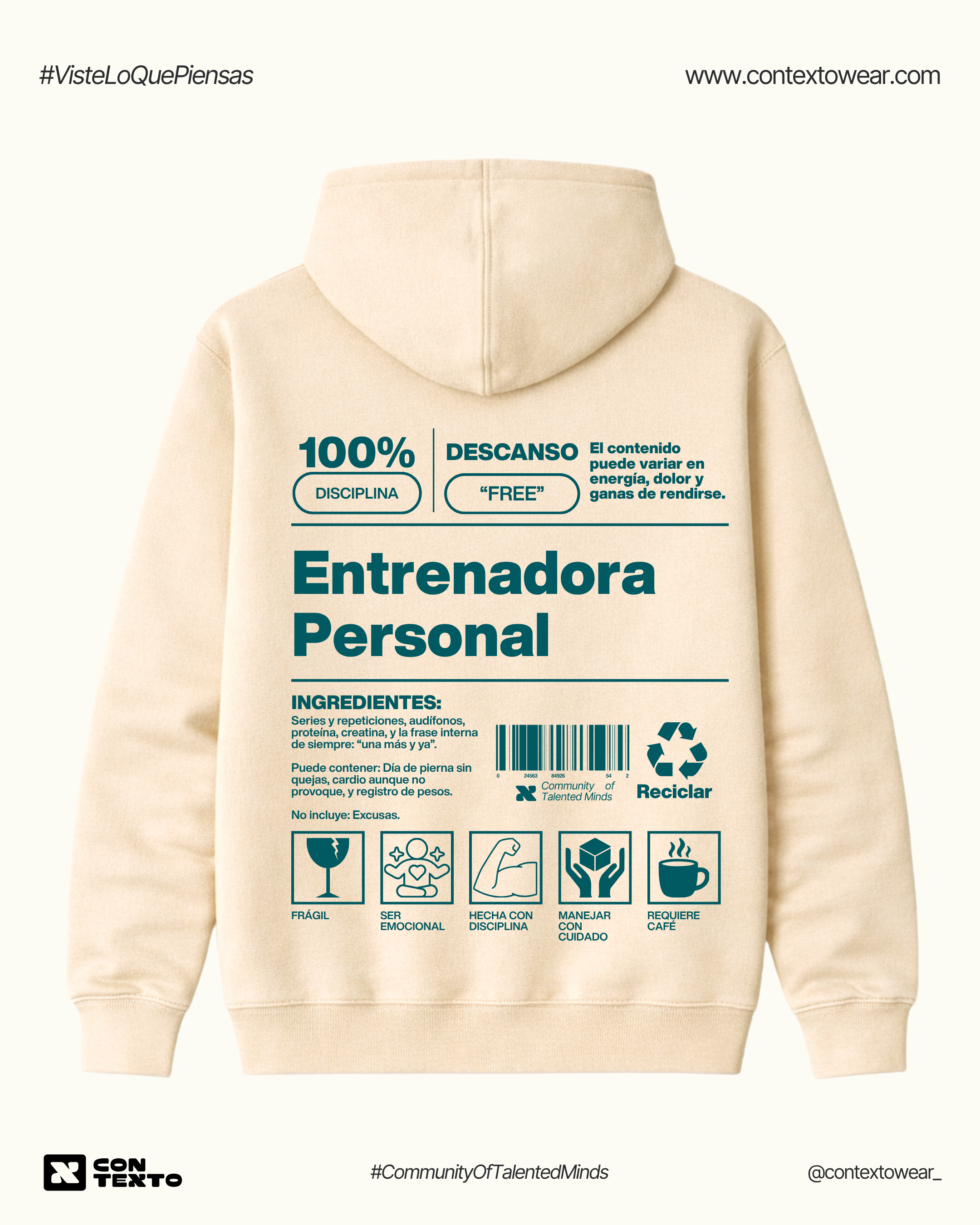 Hoodie Entrenadora Personal