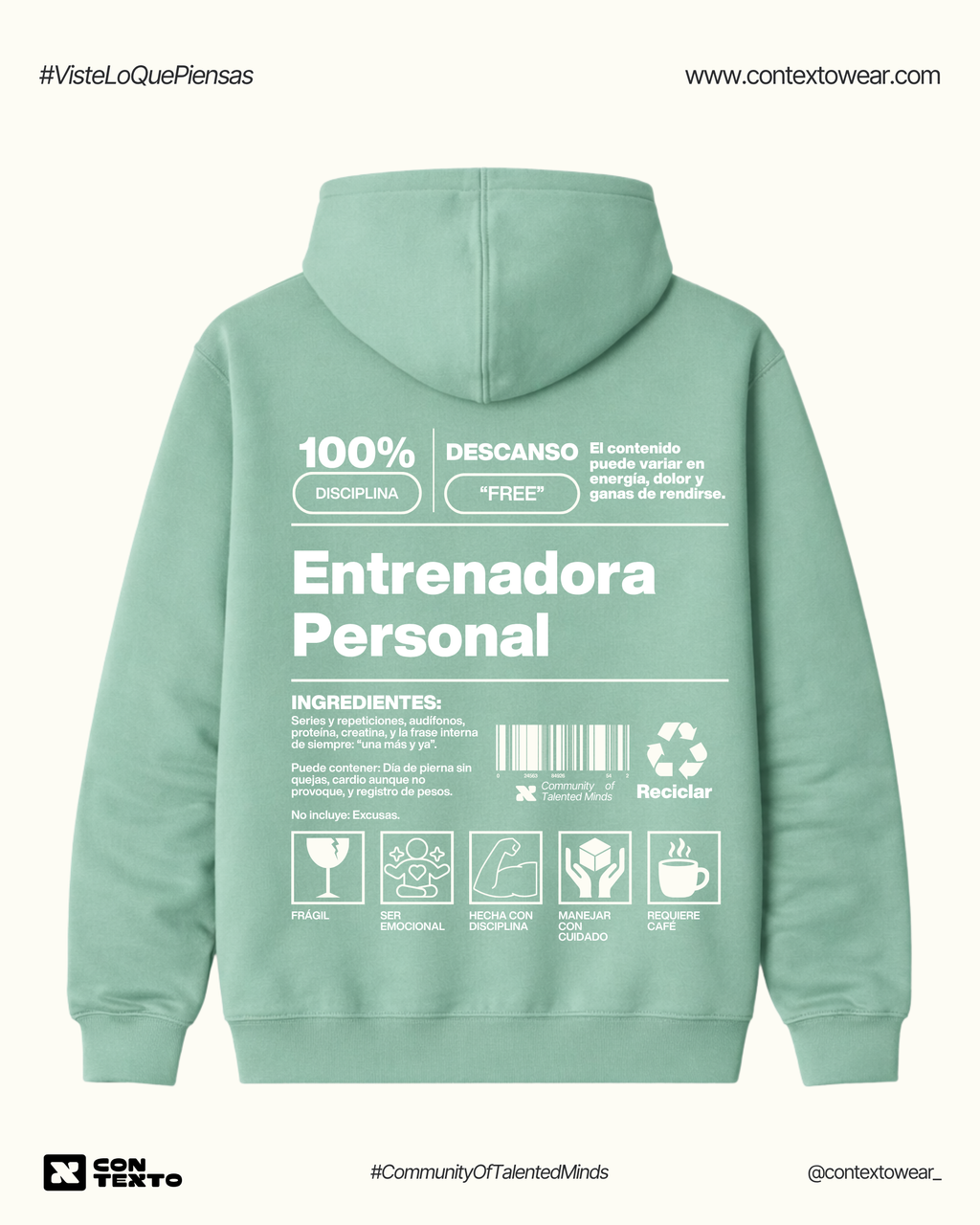 Hoodie Entrenadora Personal