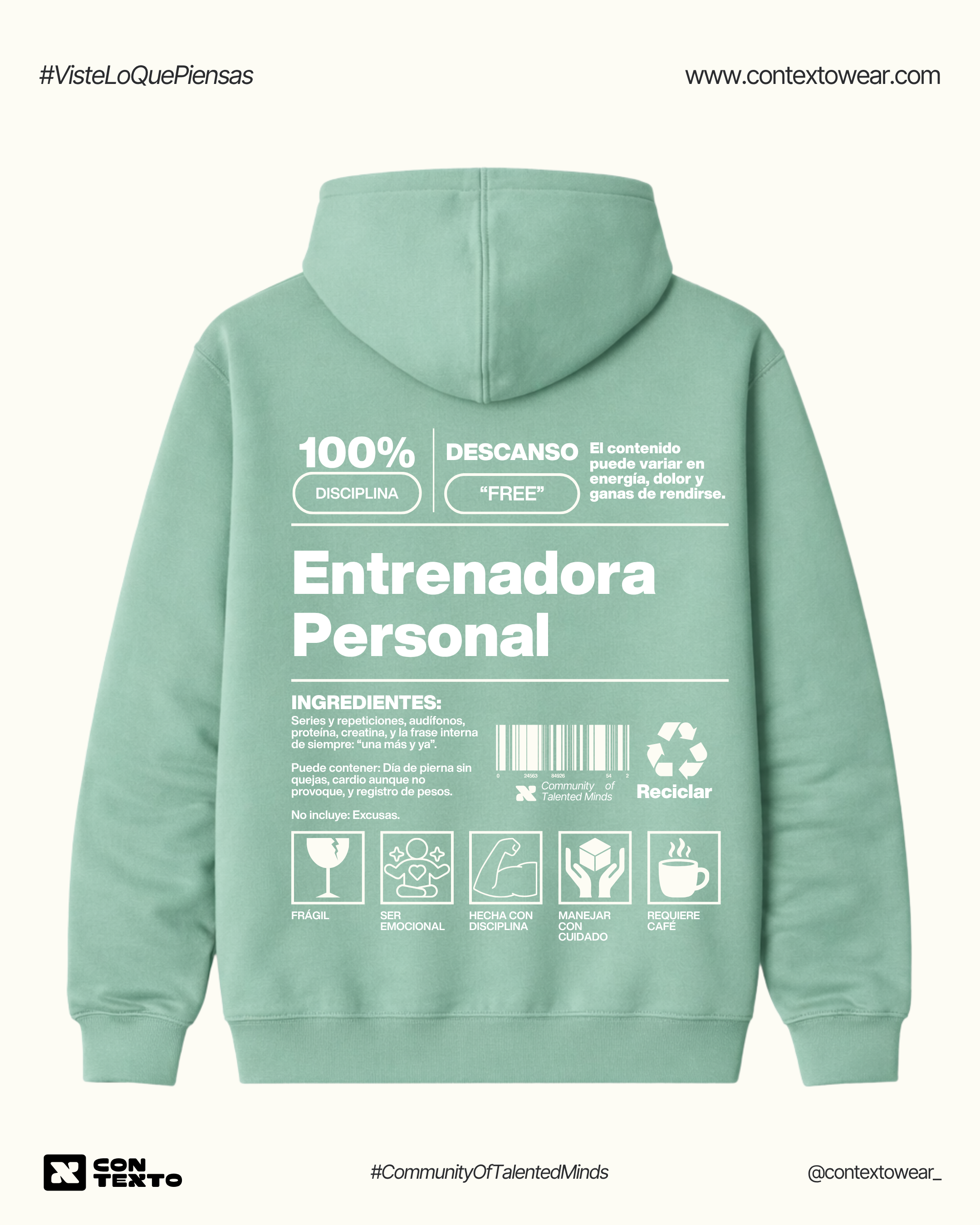 Hoodie Entrenadora Personal