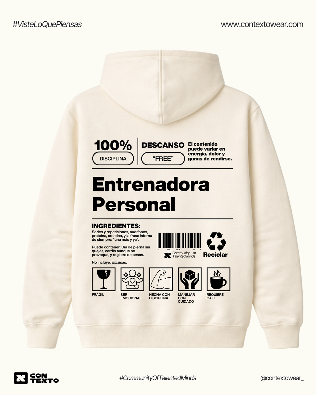 Hoodie Entrenadora Personal