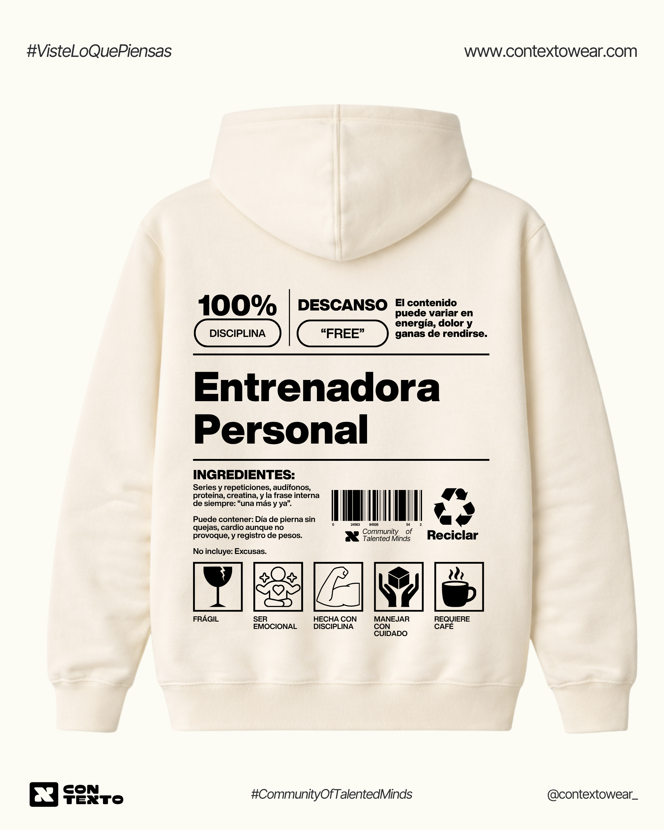 Hoodie Entrenadora Personal