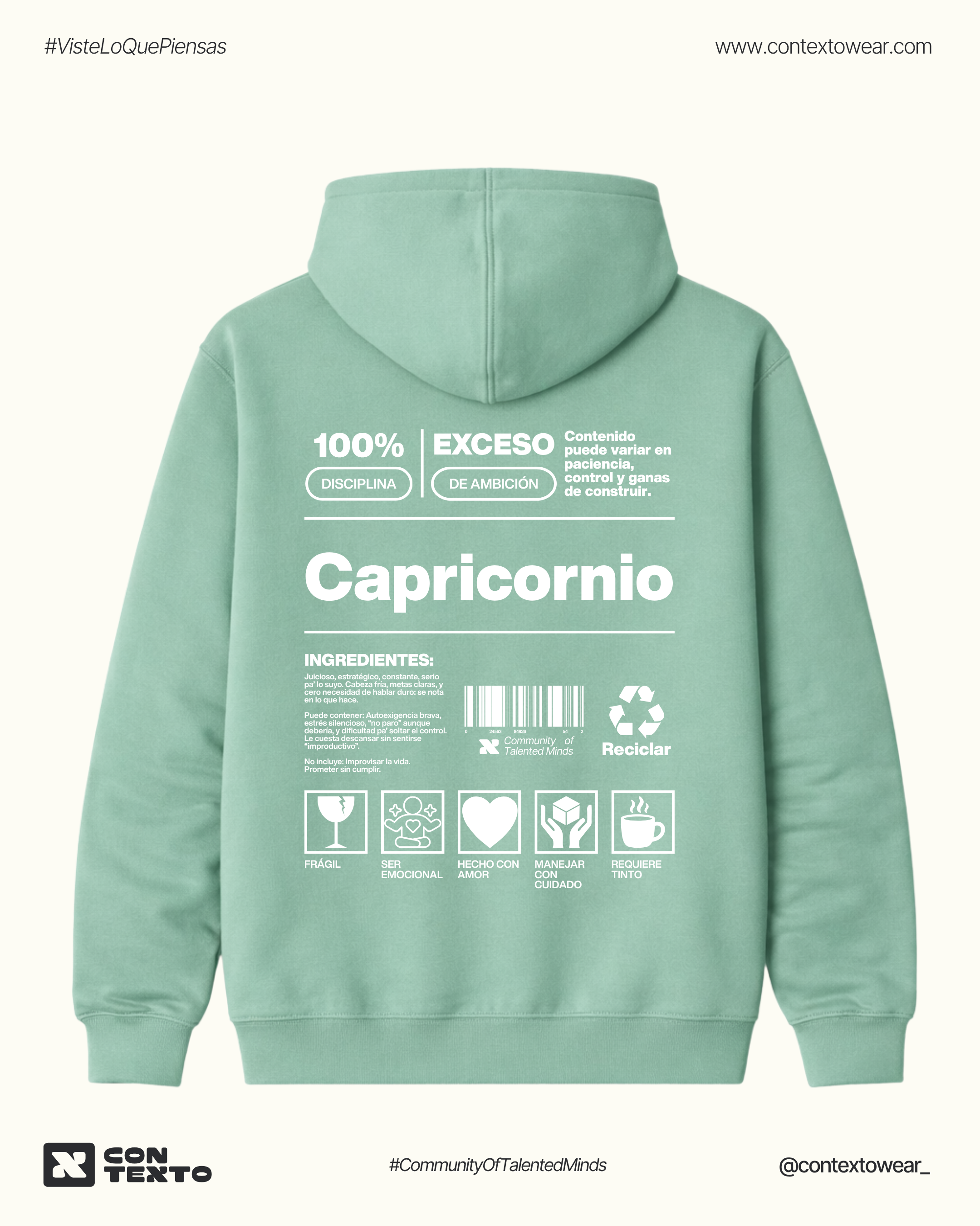 Hoodie Capricornio - Hombre