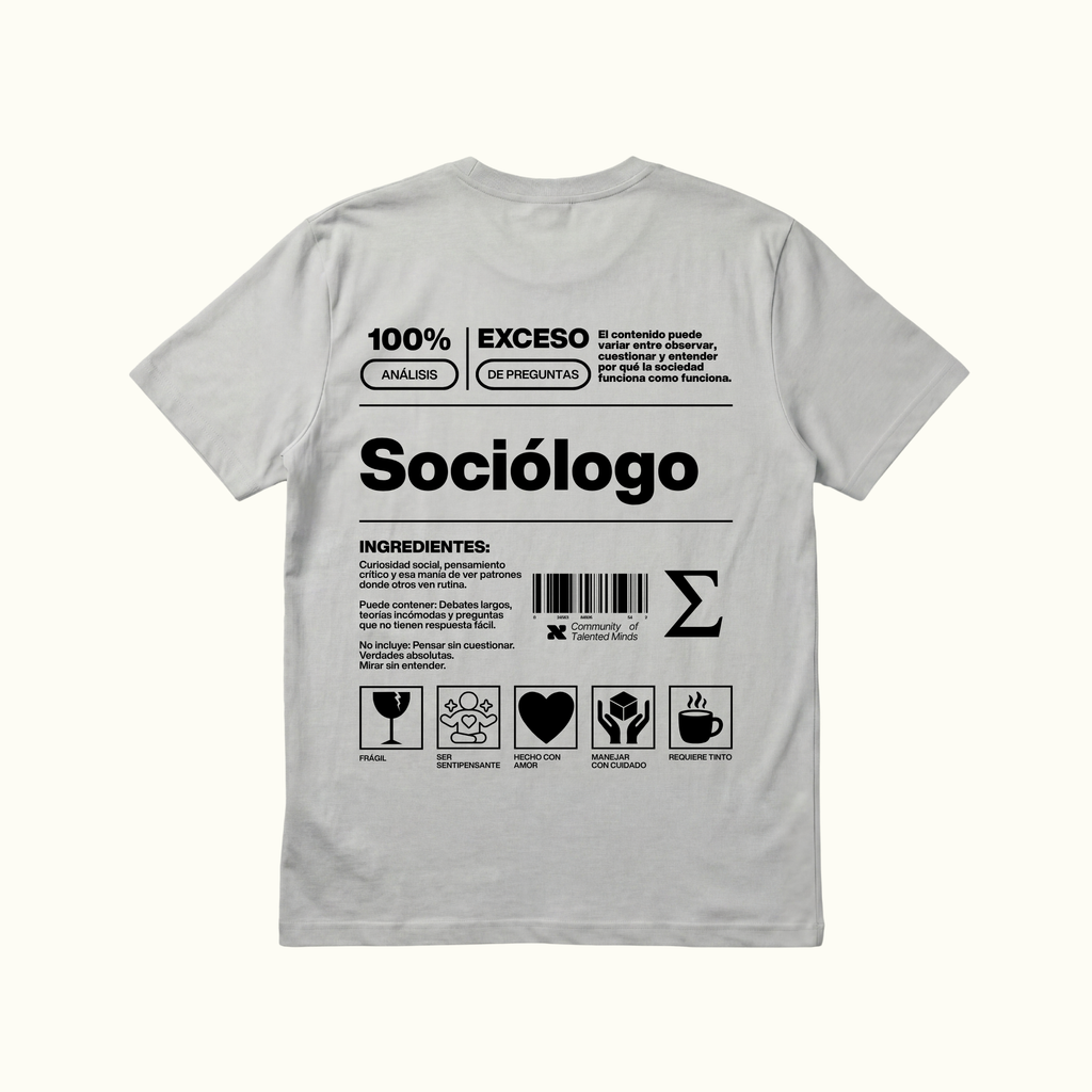Camiseta Sociólogo